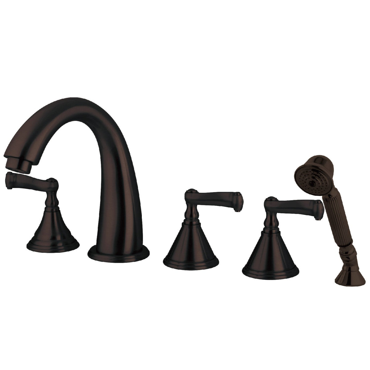 Royale 5-Piece Roman Tub Faucet with Hand Shower in Oil Rubbed Bronze