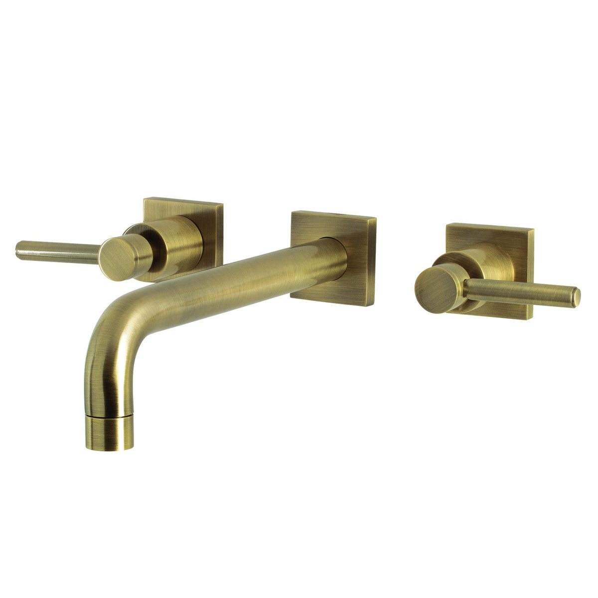 Concord Two-Handle Wall Mount Roman Tub Faucet in Antique Brass