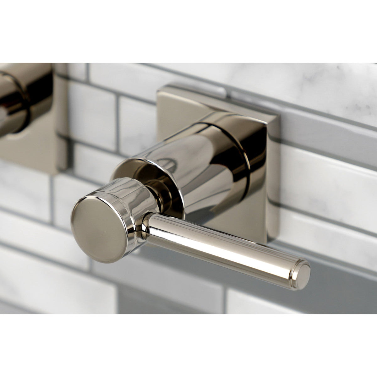 Concord Two-Handle Wall Mount Roman Tub Faucet in Polished Nickel