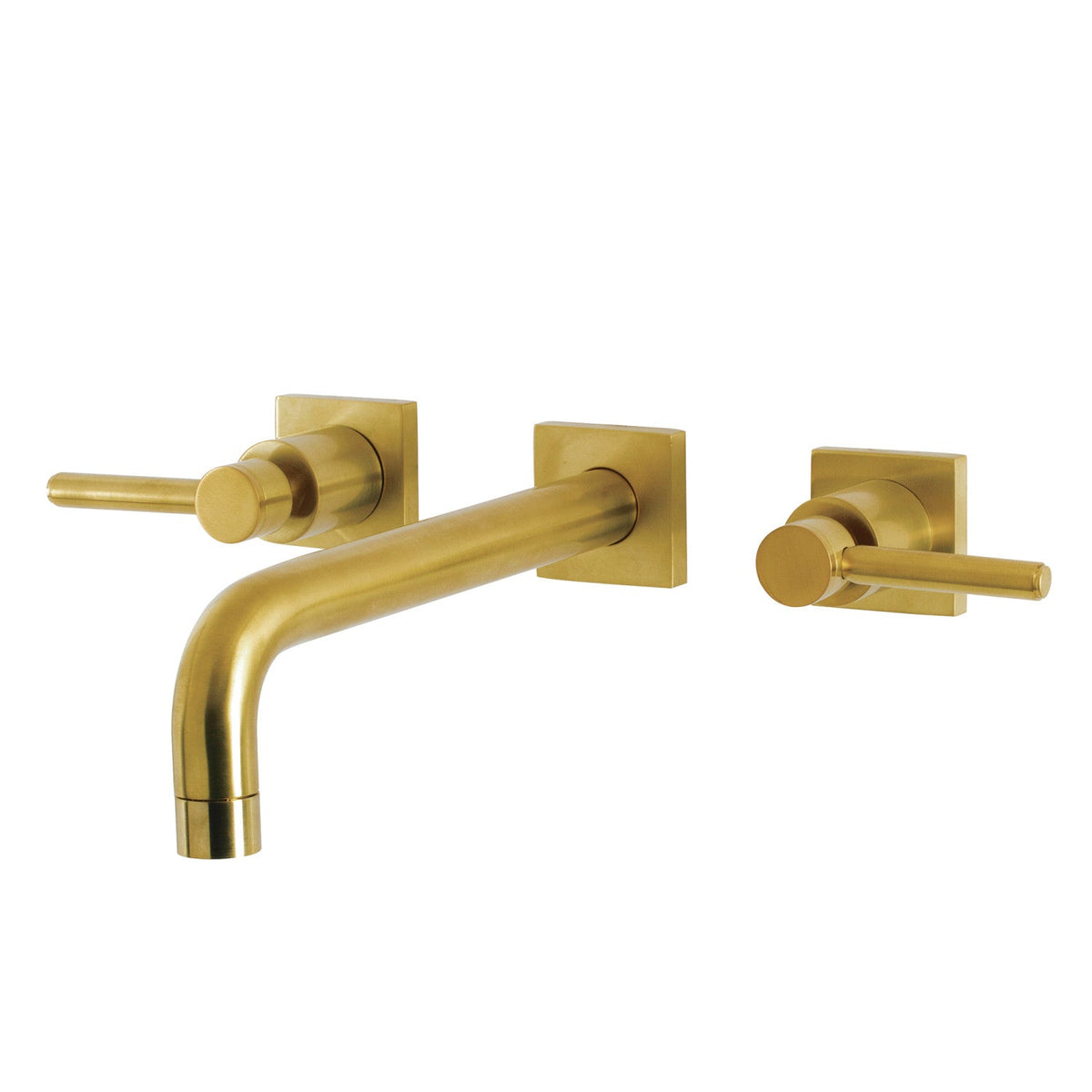 Concord Two-Handle Wall Mount Roman Tub Faucet in Brushed Brass