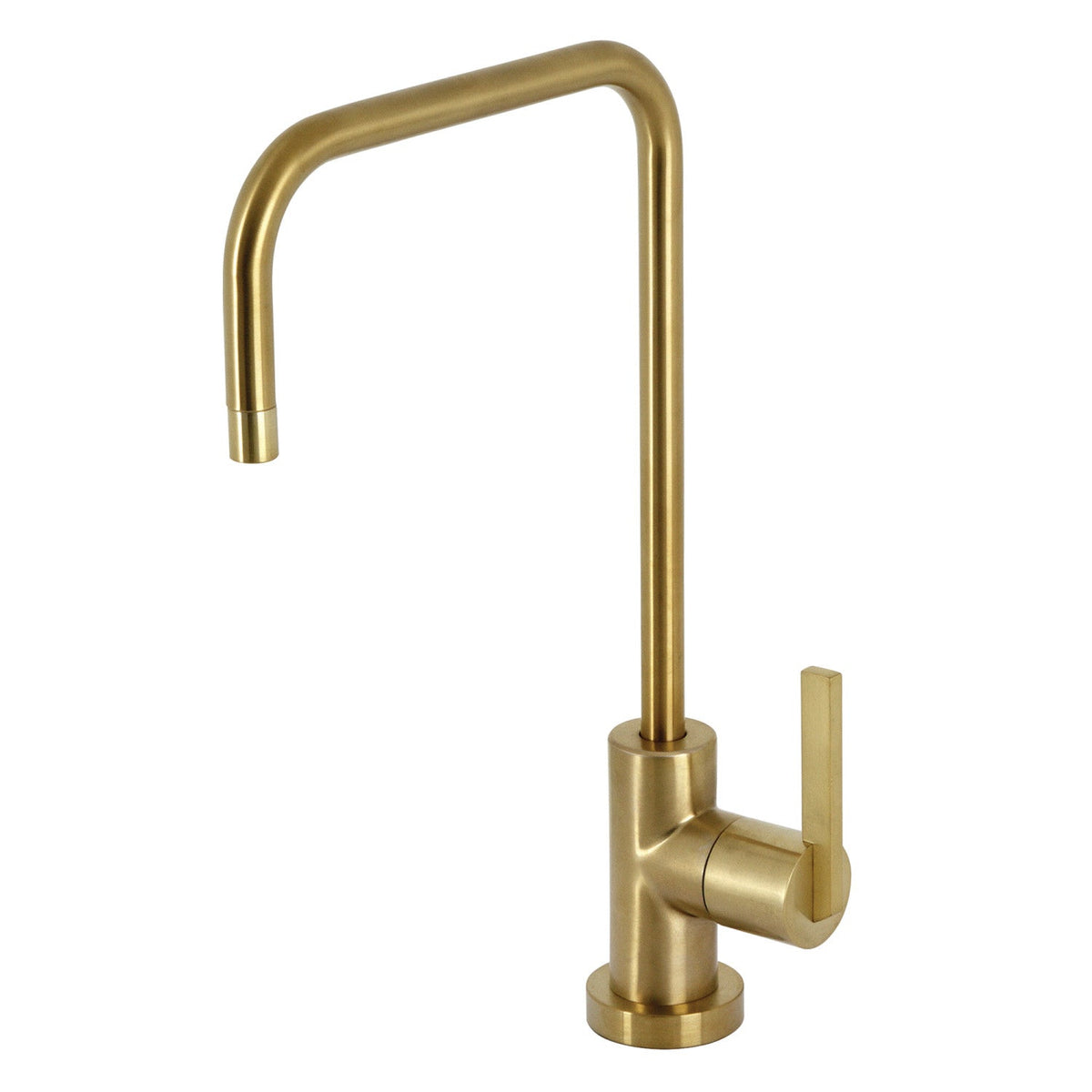 Continental Single-Handle Water Filtration Faucet in Brushed Brass