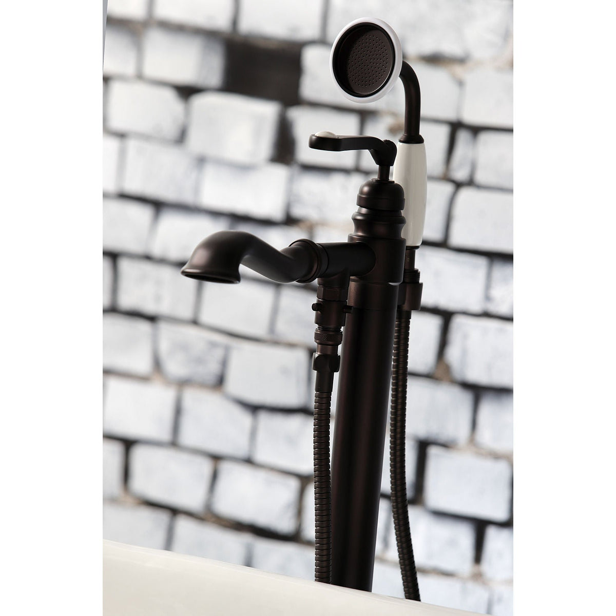 Royale Freestanding Tub Faucet with Hand Shower in Oil Rubbed Bronze