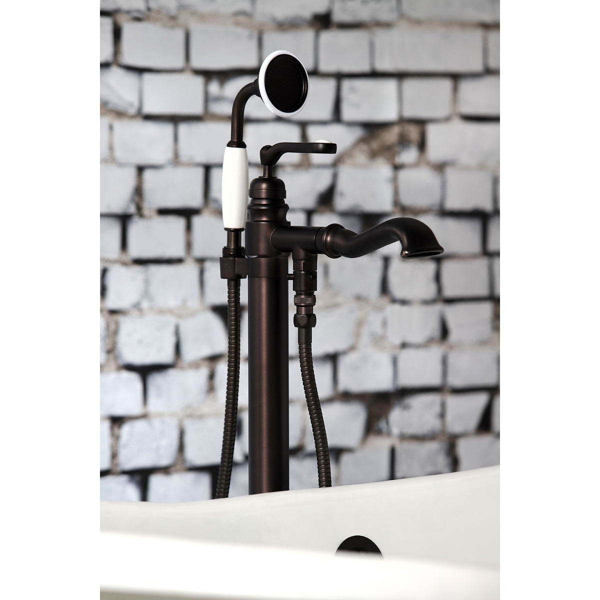 Royale Freestanding Tub Faucet with Hand Shower in Oil Rubbed Bronze