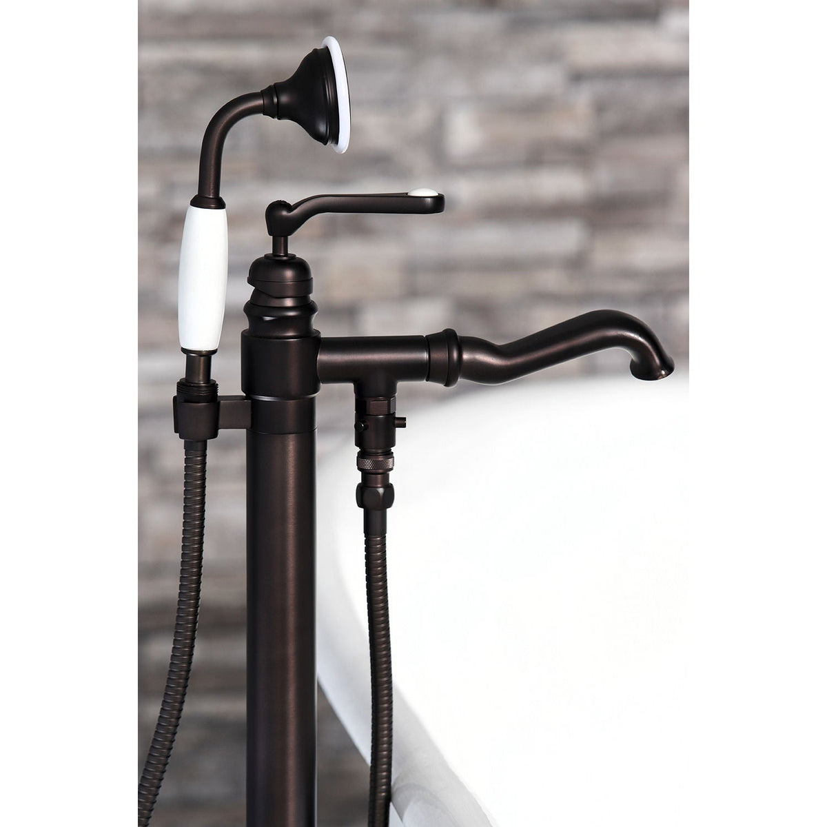 Royale Freestanding Tub Faucet with Hand Shower in Oil Rubbed Bronze