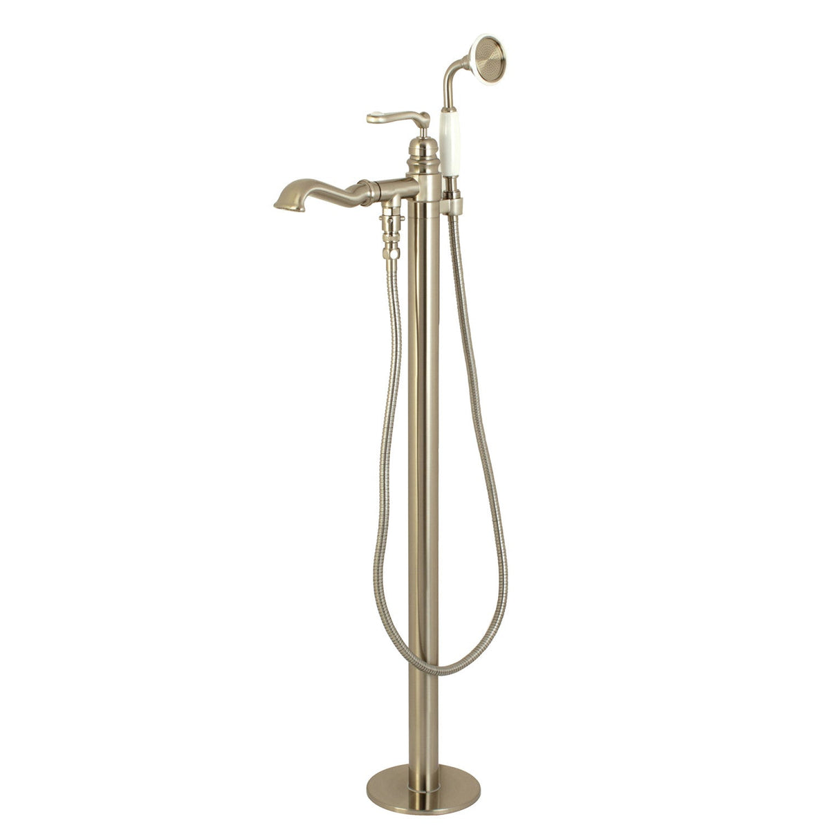 Royale Freestanding Tub Faucet with Hand Shower in Brushed Nickel