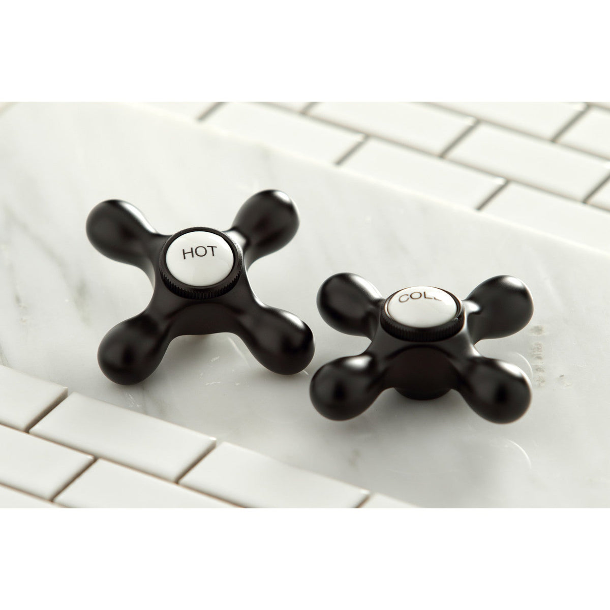 English Country Two-Handle Wall Mount Roman Tub Faucet in Oil Rubbed Bronze