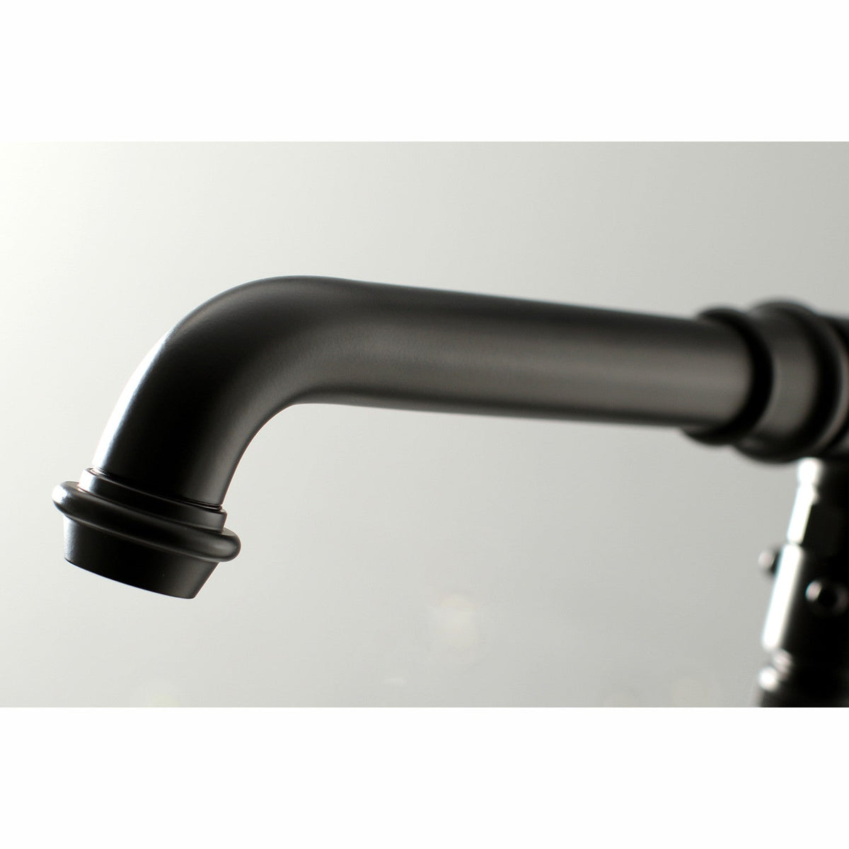 English Country Freestanding Tub Faucet with Hand Shower in Matte Black