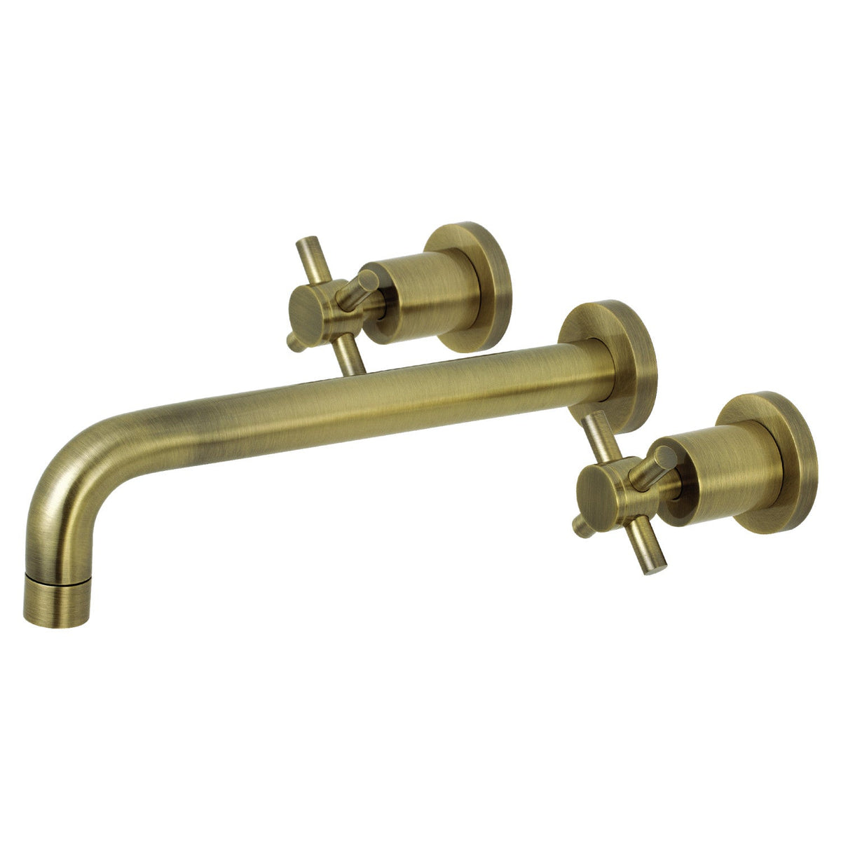 Concord Two-Handle Wall Mount Roman Tub Faucet in Antique Brass