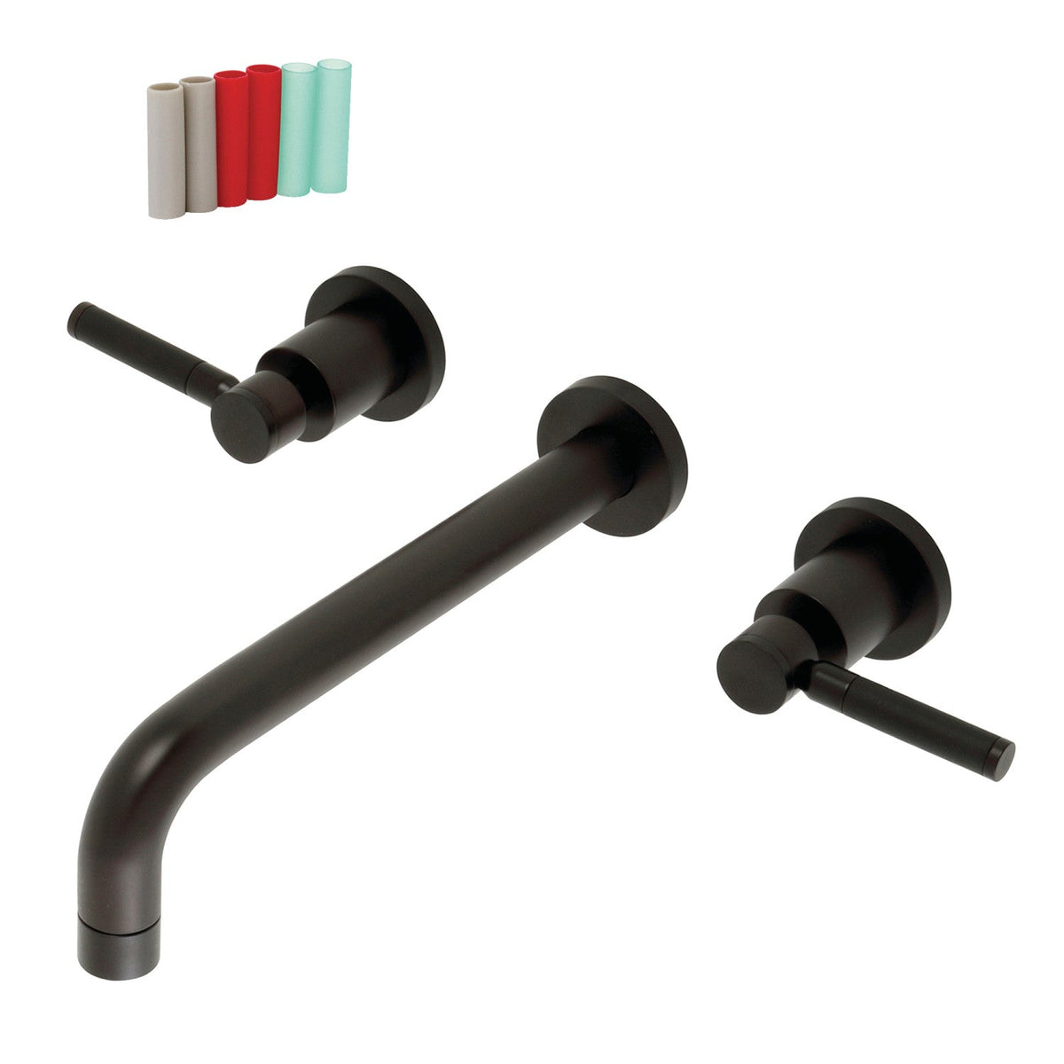 Kaiser Two-Handle Wall Mount Roman Tub Faucet in Oil Rubbed Bronze