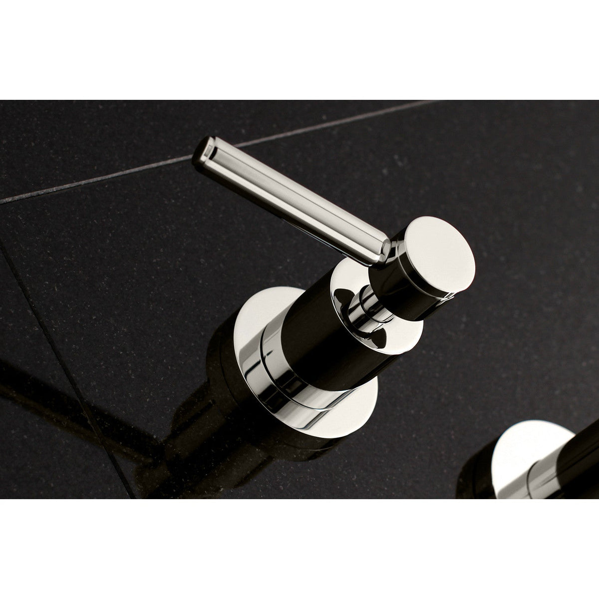 Concord Two-Handle Wall Mount Roman Tub Faucet in Polished Nickel