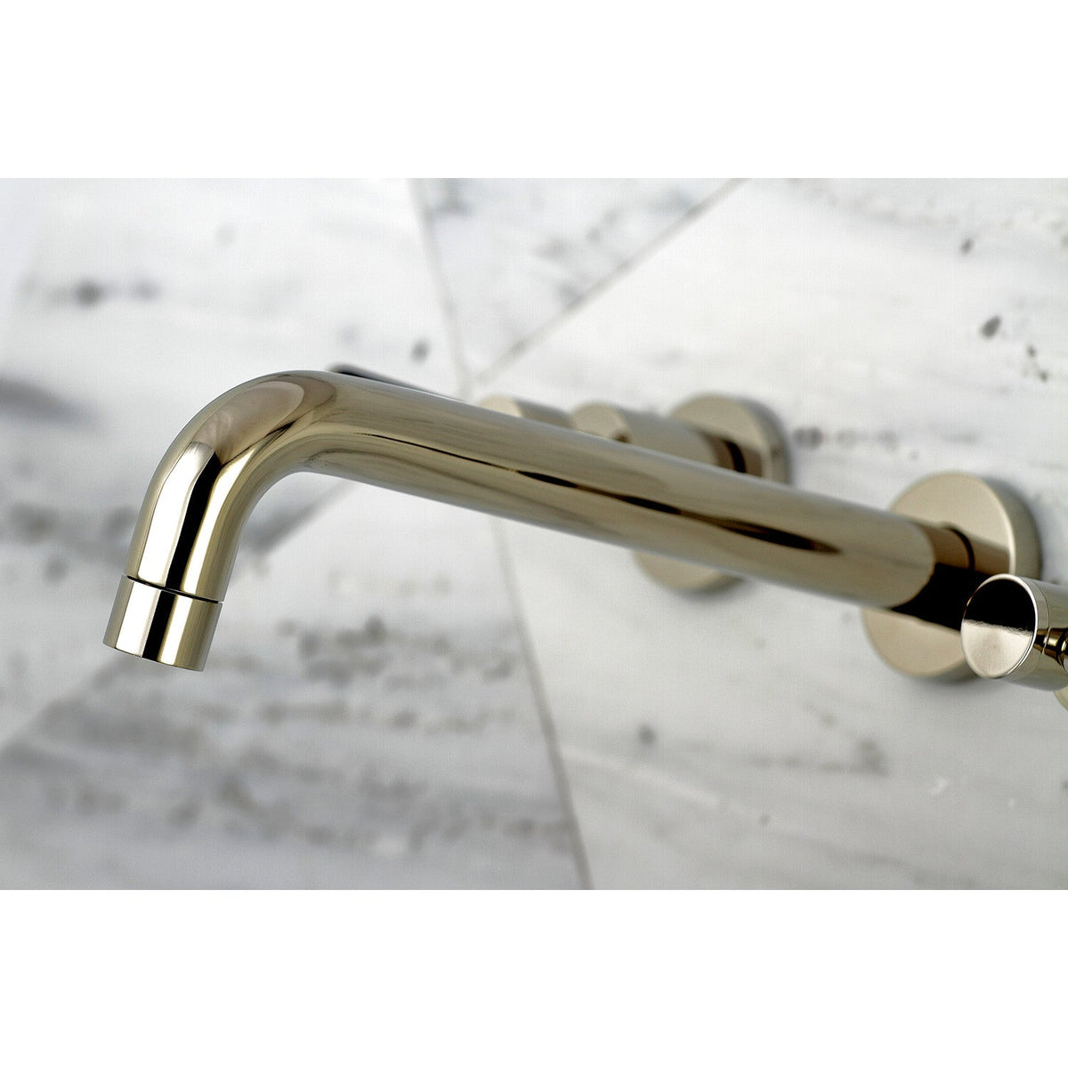 Concord Two-Handle Wall Mount Roman Tub Faucet in Polished Nickel