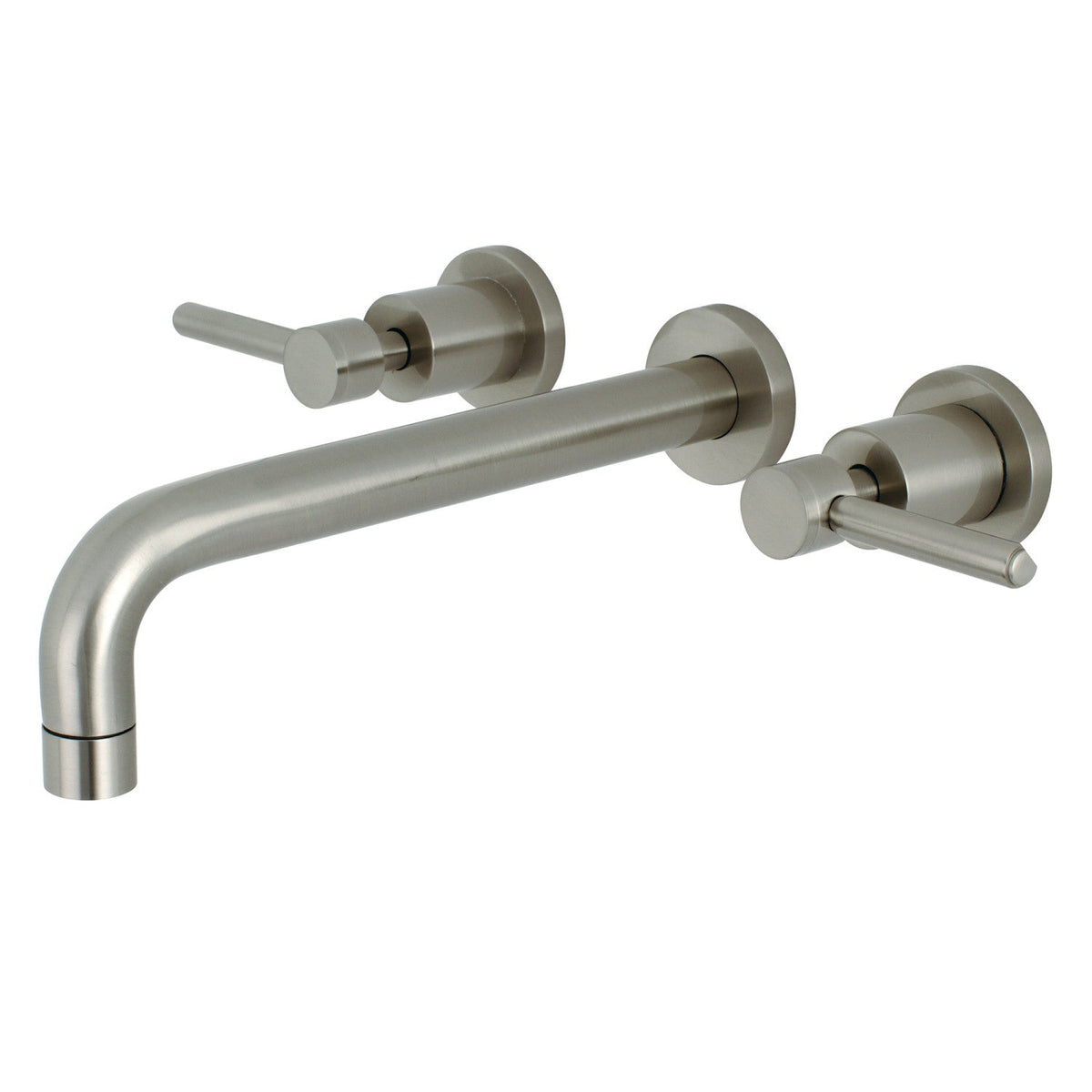 Concord Two-Handle Wall Mount Roman Tub Faucet in Brushed Nickel