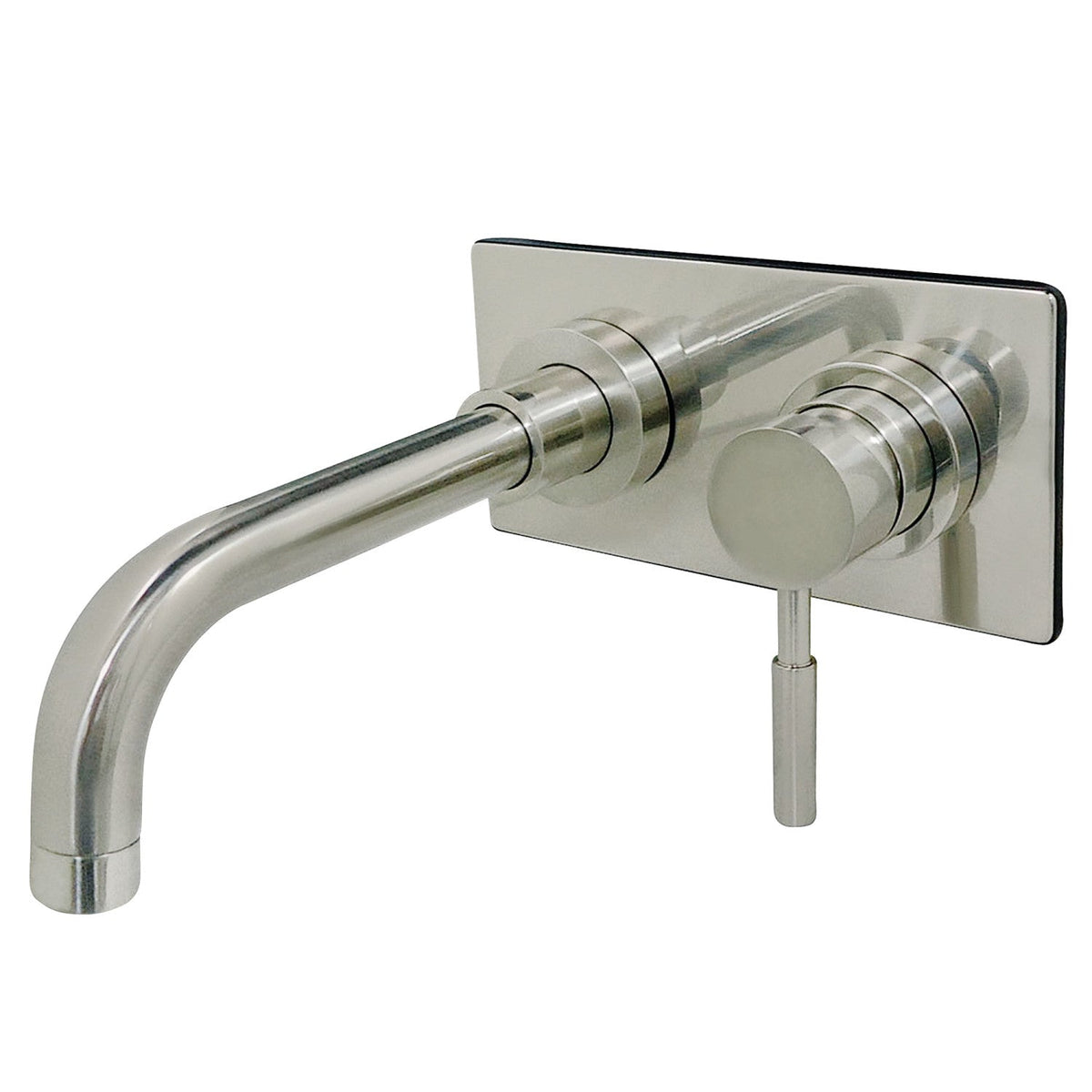 Concord Single-Handle Wall Mount Bathroom Faucet in Brushed Nickel