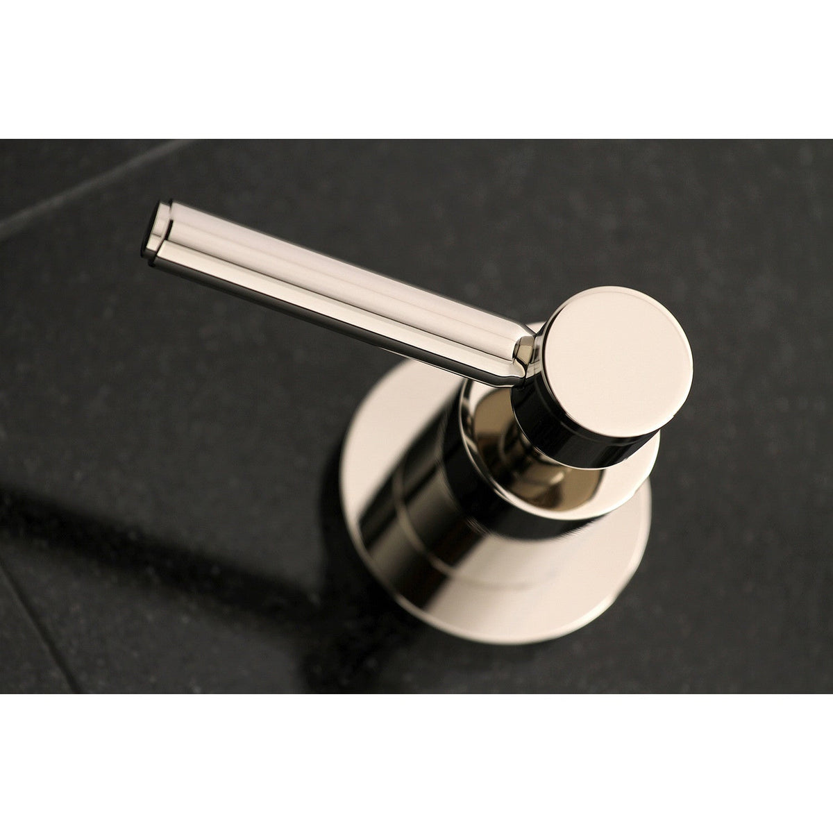 Concord Double-Handle Wall Mount Bathroom Faucet in Polished Nickel