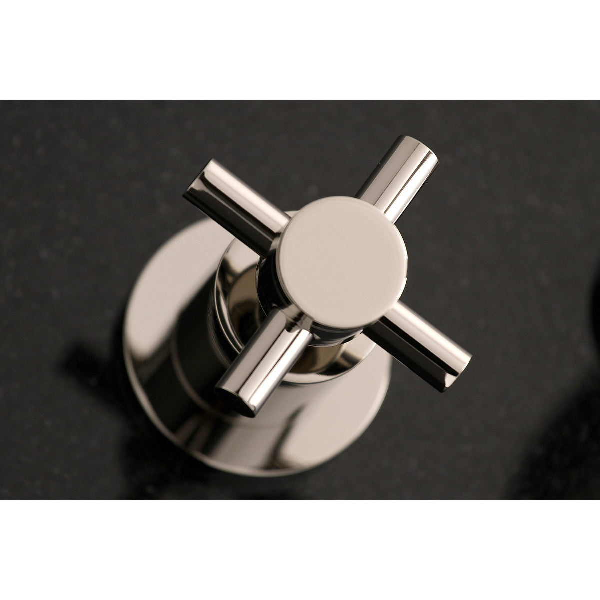 Concord Double-Handle Wall Mount Bathroom Faucet in Polished Nickel