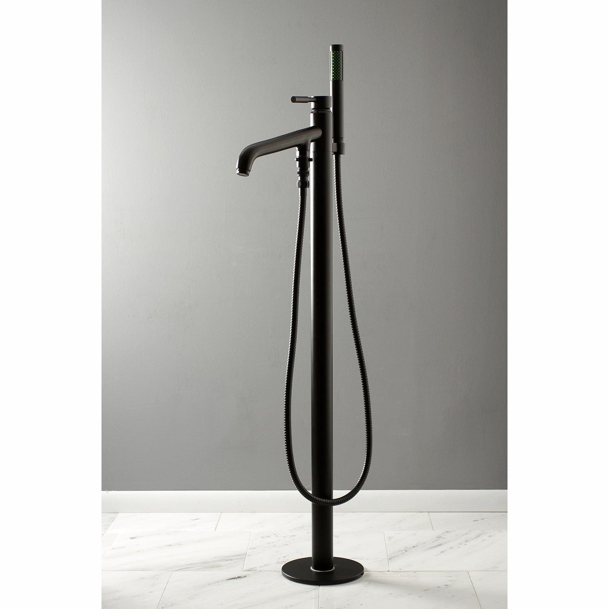 Concord Freestanding Tub Faucet with Hand Shower in Matte Black