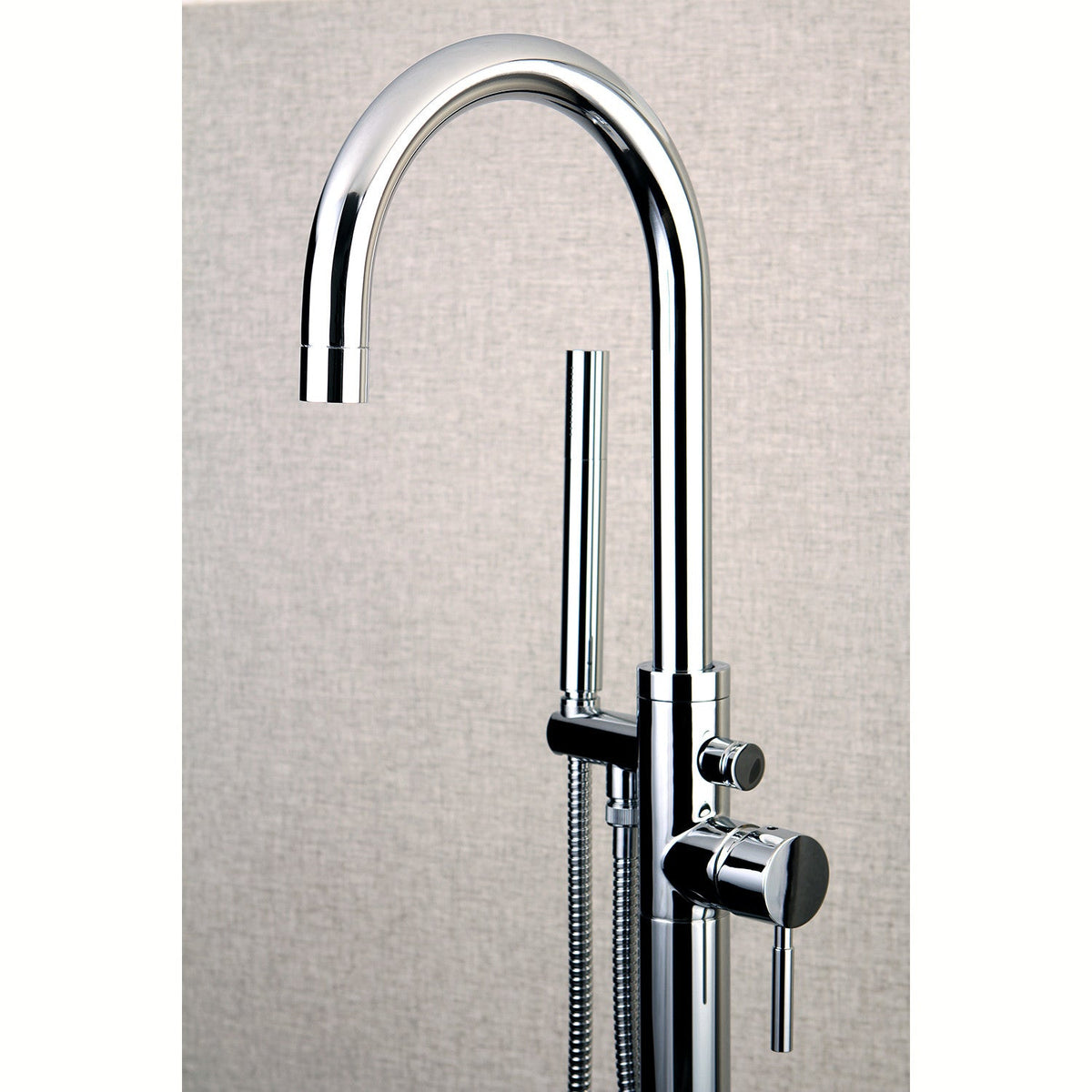 Concord Freestanding Tub Faucet with Hand Shower in Polished Chrome