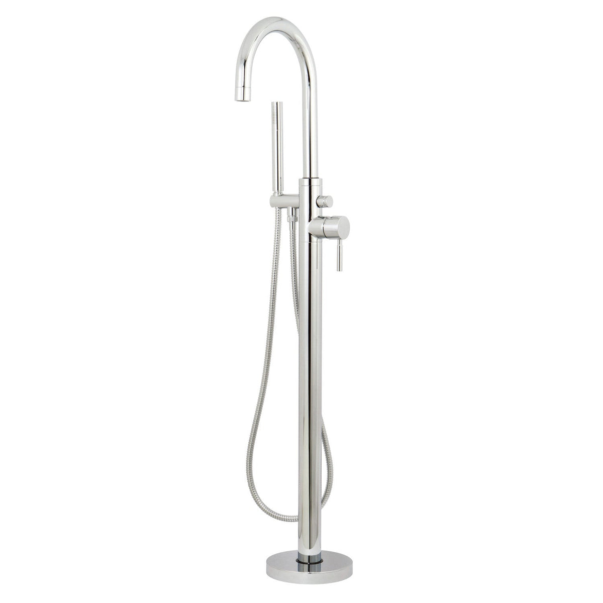 Concord Freestanding Tub Faucet with Hand Shower in Polished Chrome