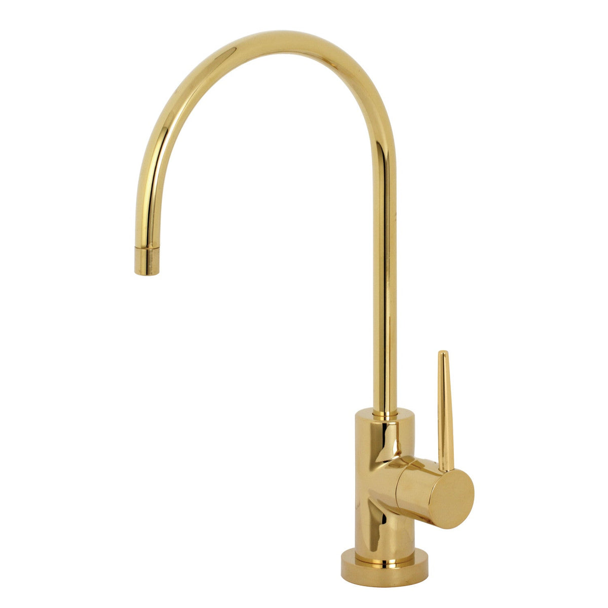 New York Single-Handle Cold Water Filtration Faucet in Polished Brass