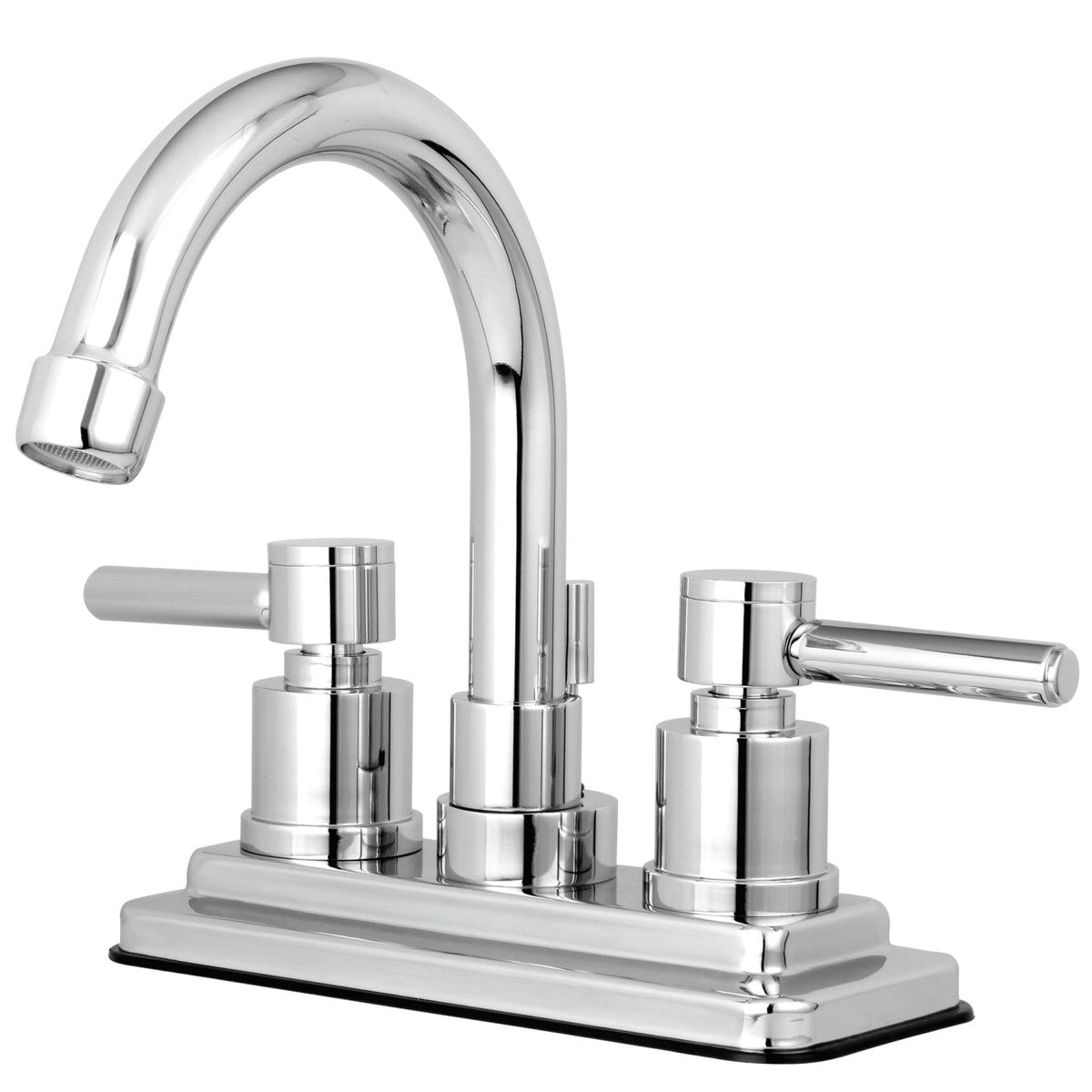 Concord Double-Handle 4" Centerset Bathroom Faucet with Brass Pop-Up in Polished Chrome