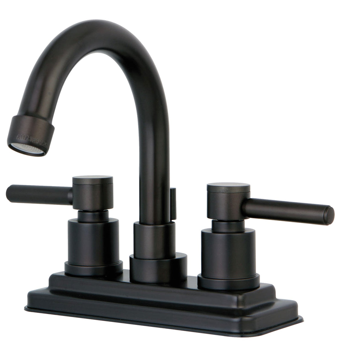 Concord Double-Handle 4" Centerset Bathroom Faucet with Brass Pop-Up in Oil Rubbed Bronze