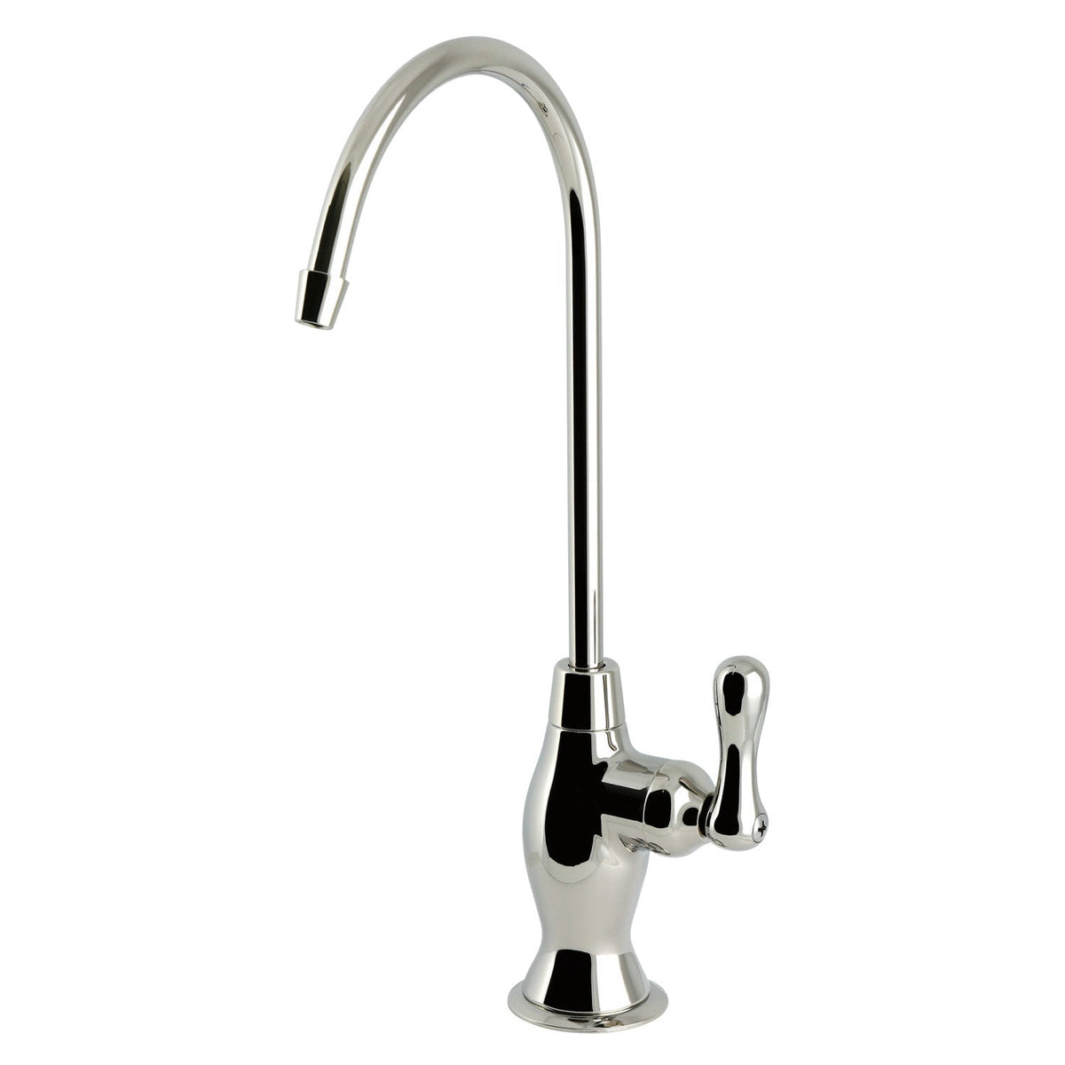 Restoration Single-Handle 1-Hole Deck Mount Water Filtration Faucet in Polished Nickel