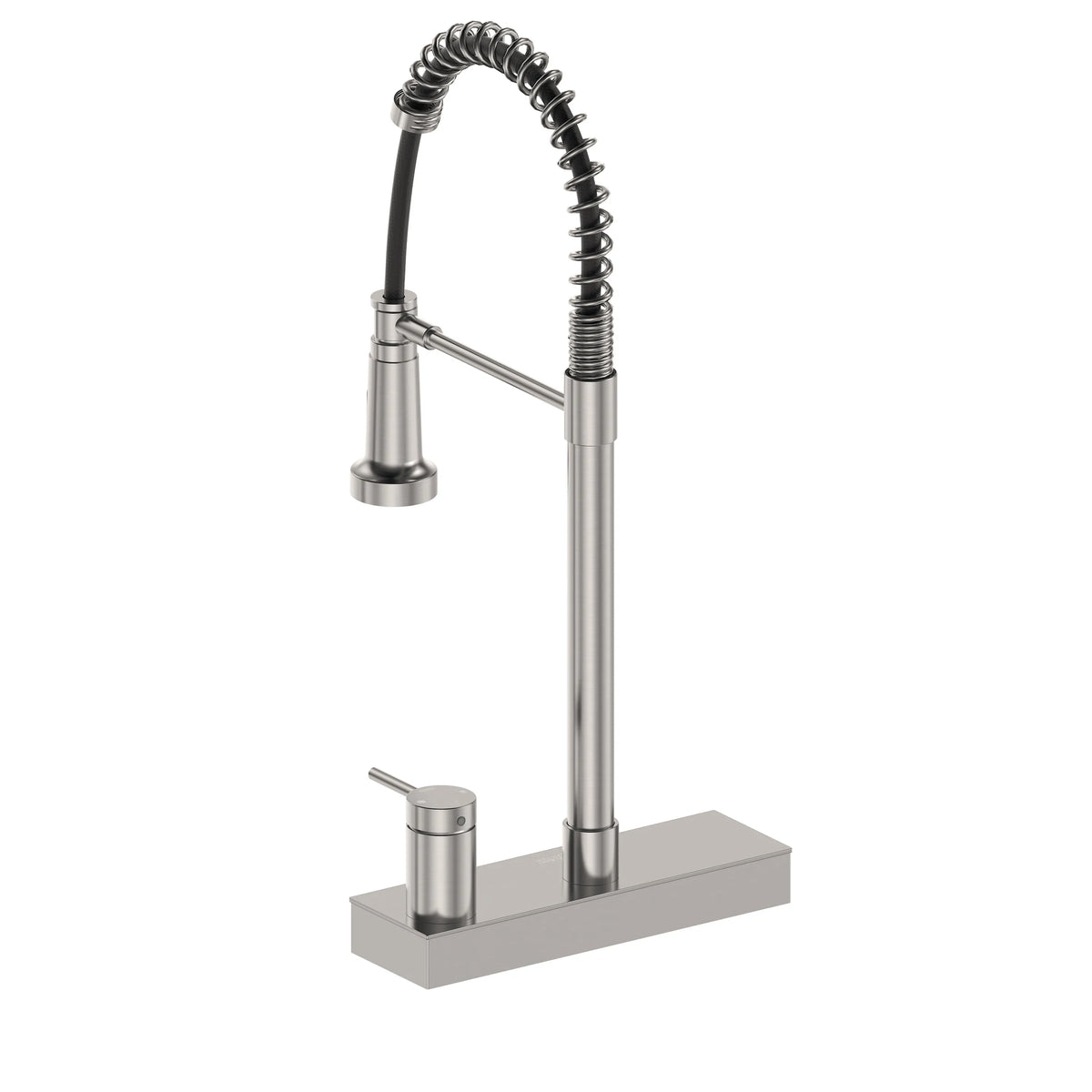 FORNO ACQUA 4 Function Pull-Down Waterfall Kitchen Faucet in Brushed Nickel (FCWCMBND1)