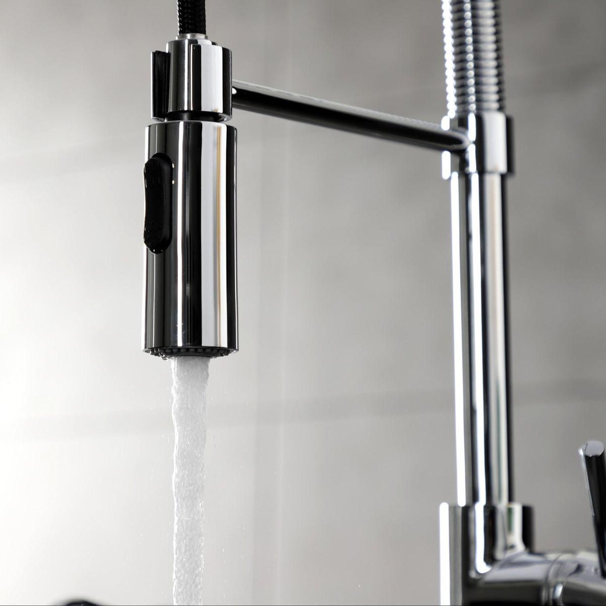 Gourmetier Concord Single-Handle Deck-Mount Pre-Rinse Kitchen Faucet in Polished Chrome
