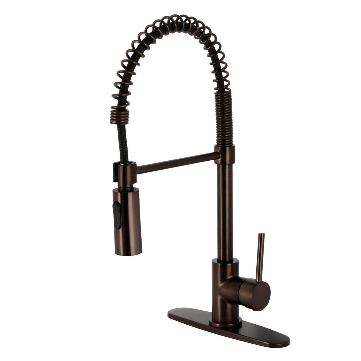 Gourmetier Concord Single-Handle Deck-Mount Pre-Rinse Kitchen Faucet in Oil Rubbed Bronze