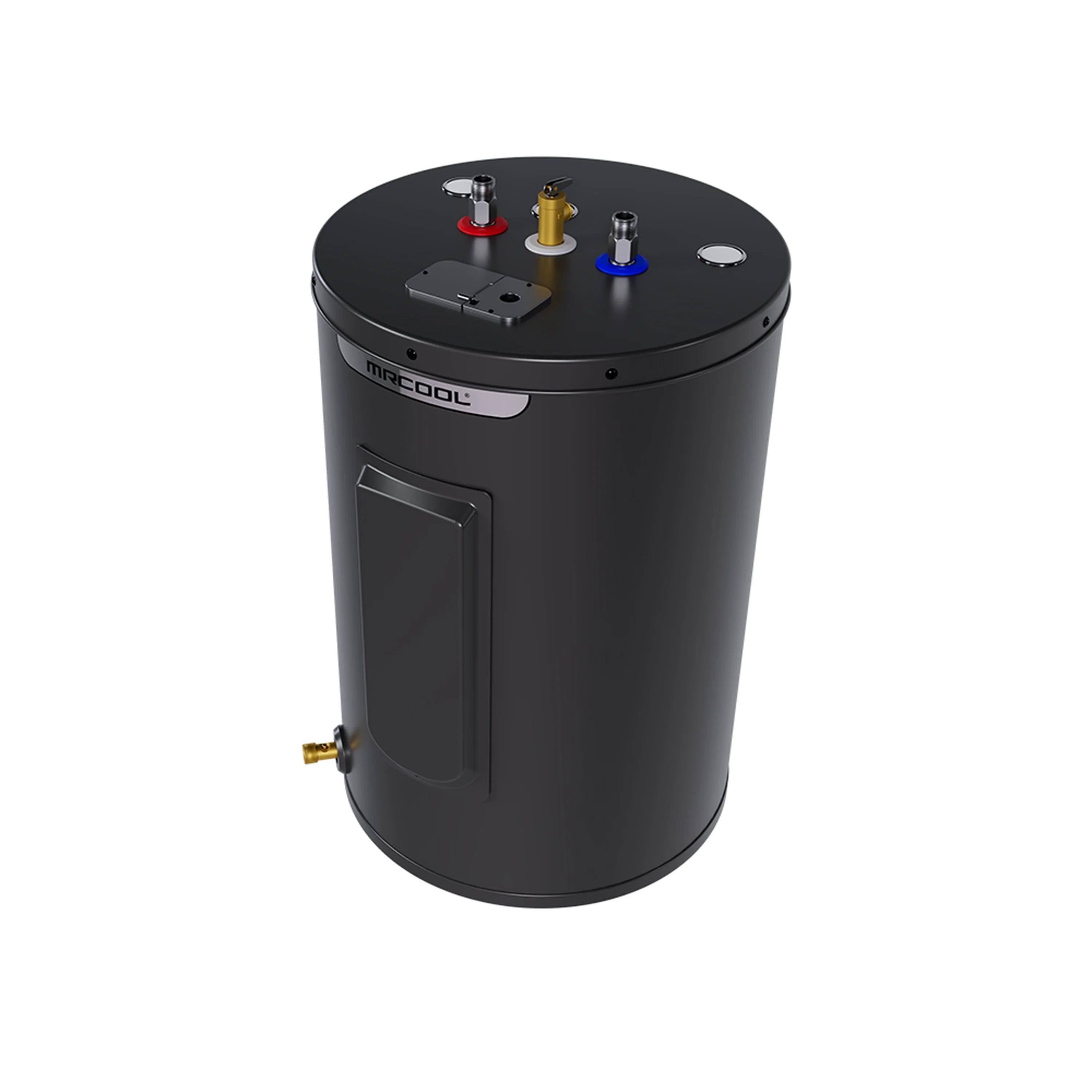 MRCOOL electric tank water heater with top fittings and service access door