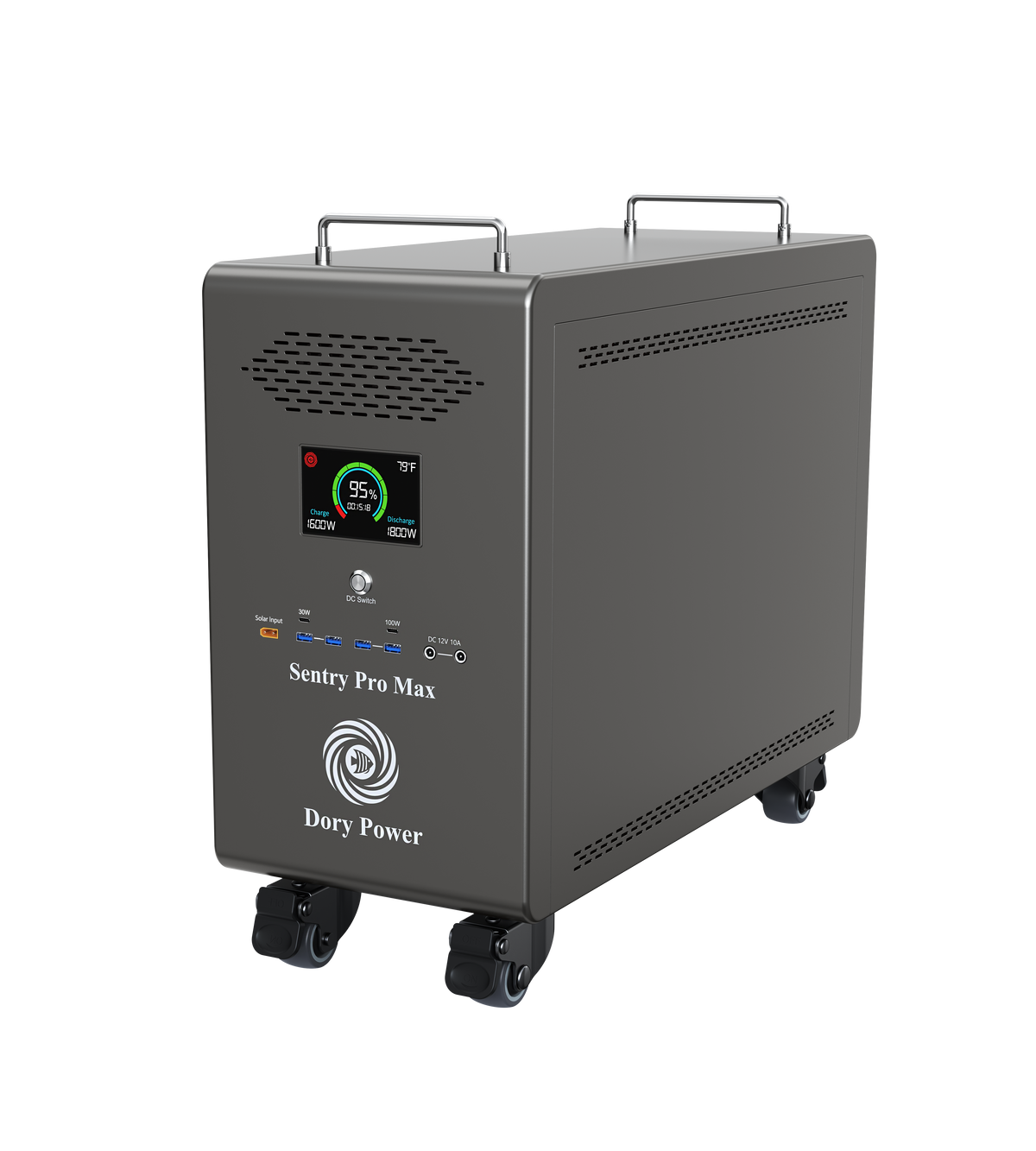 Dory Power Sentry PRO Max Portable Solar Generator, 8300Wh LiFePO4 Battery, 120V/240V 6000W AC Output