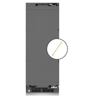 ZLINE Autograph Edition 30-Inch 16.7 Cu. Ft. Panel Ready Column Refrigerator with Graphite Gray Interior and Champagne Bronze Accents (RBCRVZ-30-CB)