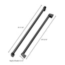 ZLINE 60-Inch Built-in Refrigerator Handle in Black Stainless Steel for ZLINE RBIV-60 (RBIVH-BS-60)