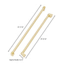 ZLINE 60-Inch Autograph Edition Built-in Refrigerator Handle with Gold Accents for RBIV-60 (RBIVHZ-G-60)
