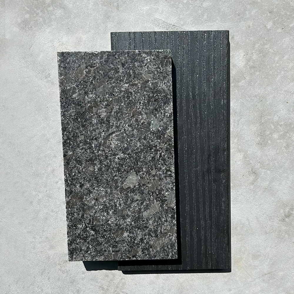 FINISH SWATCH 2 - black granite with black cabinet
