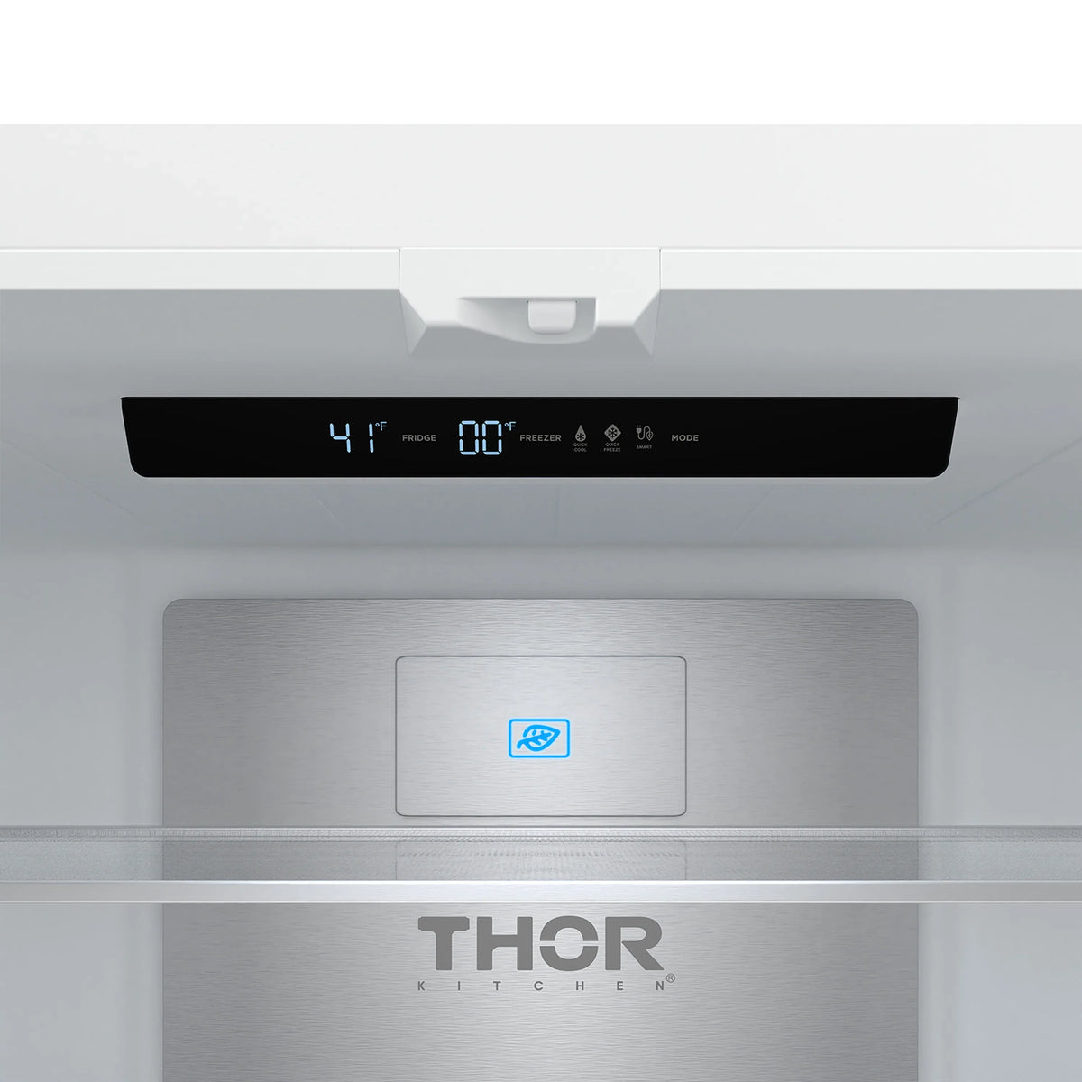 Interior control panel area with digital display and THOR Kitchen branding