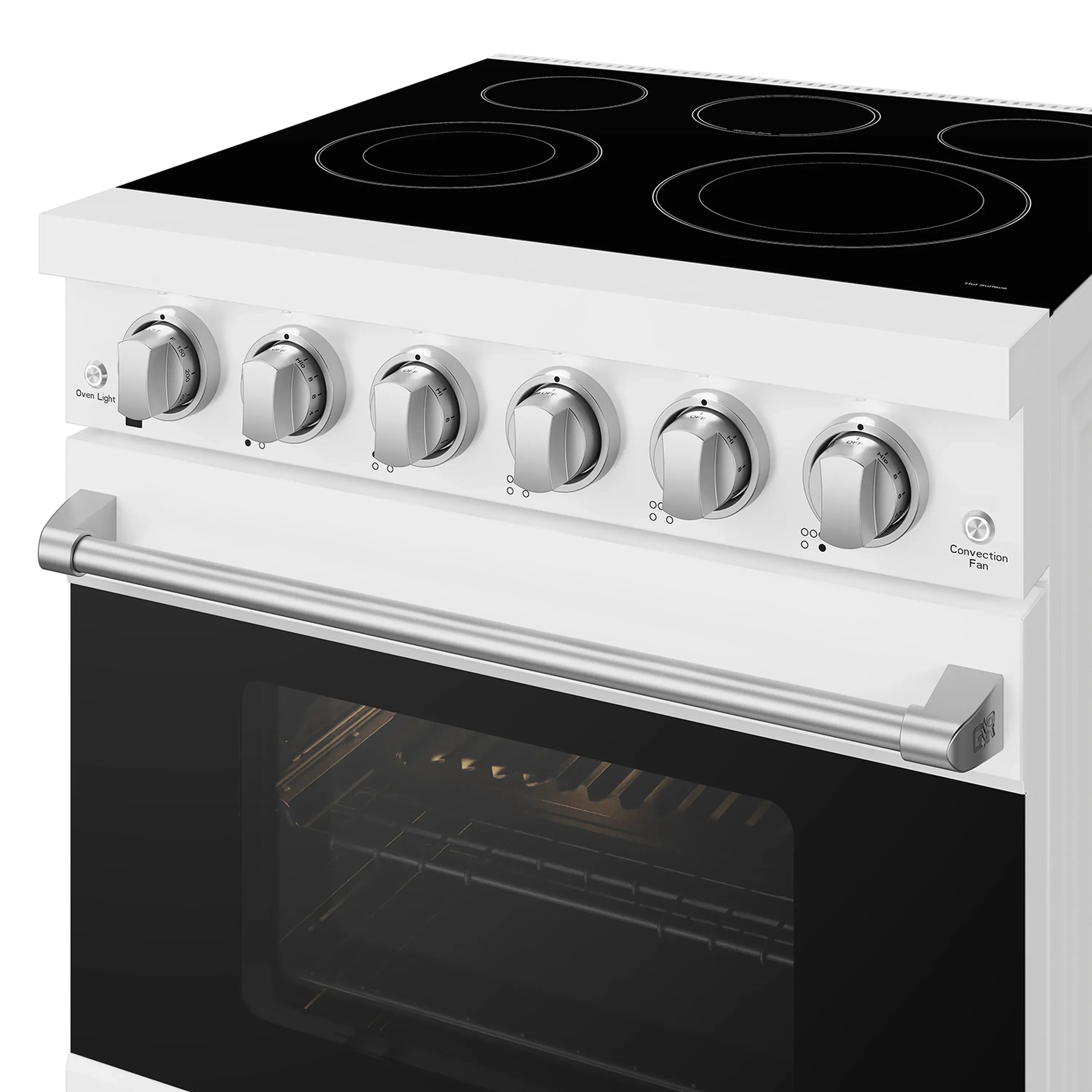 Gordon Ramsay by Thor Kitchen 30-Inch Professional Electric Range with Precision Knob Control in White with Stainless Steel Trim (RSE30PW-SS)
