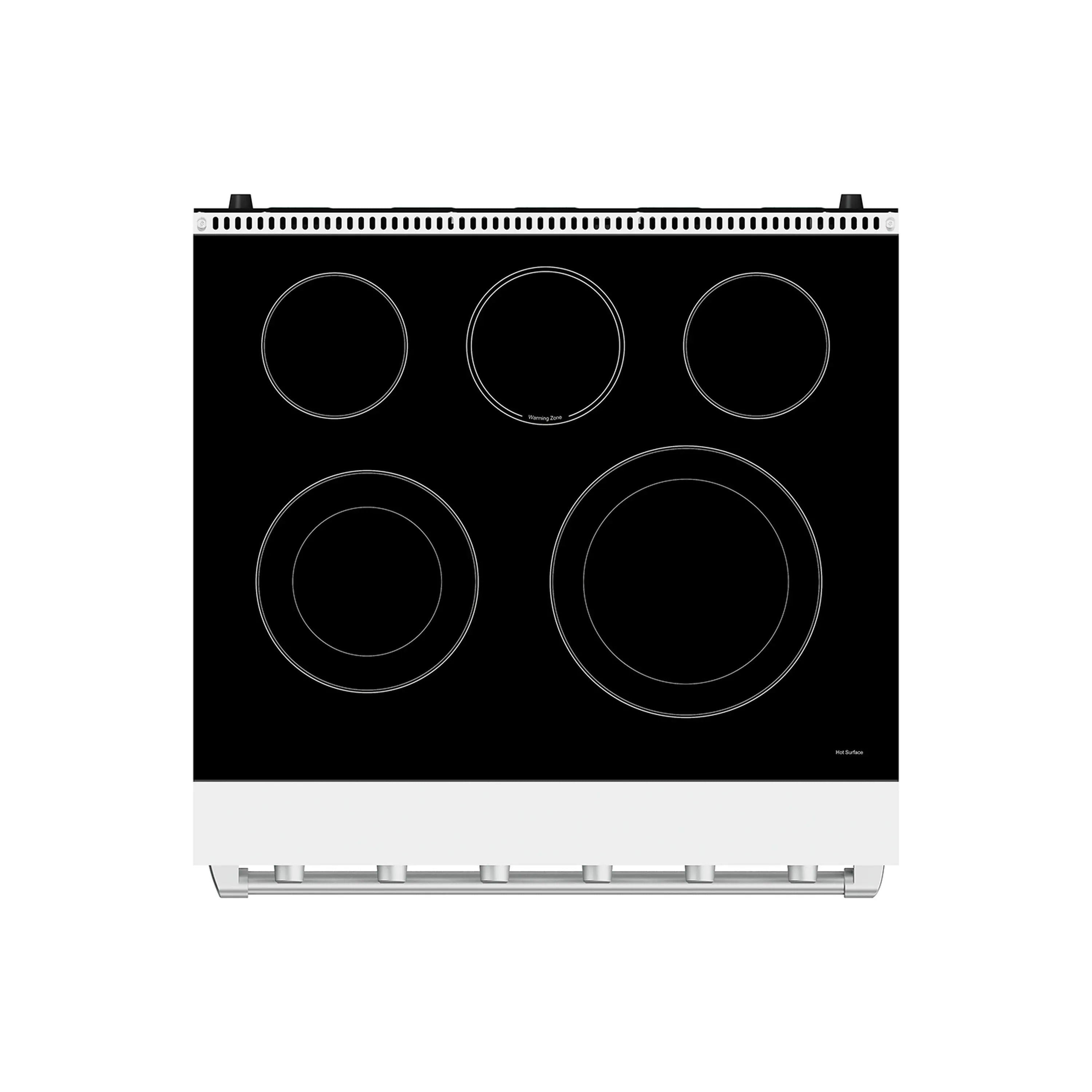 Gordon Ramsay by Thor Kitchen 30-Inch Professional Electric Range with Precision Knob Control in White with Stainless Steel Trim (RSE30PW-SS)