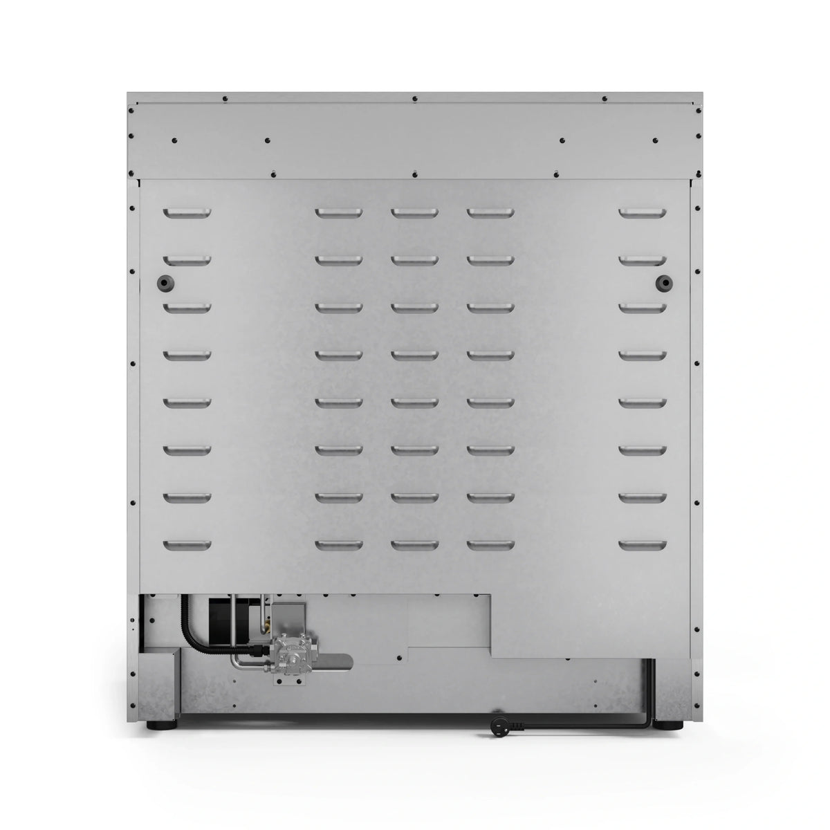 Stainless steel range burner base plate with igniter parts and mounting holes