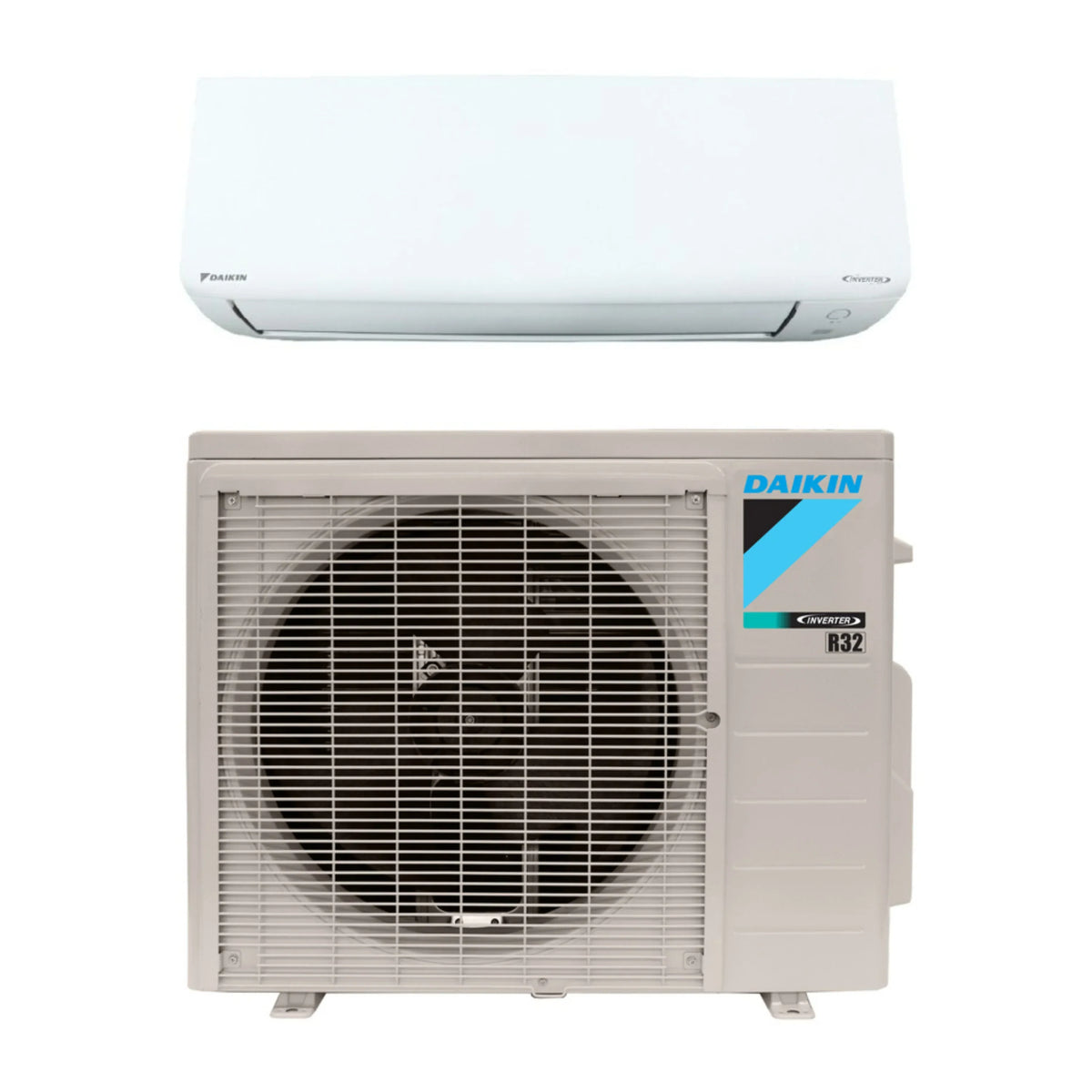 Daikin ductless mini split indoor and outdoor units, R32 outdoor unit