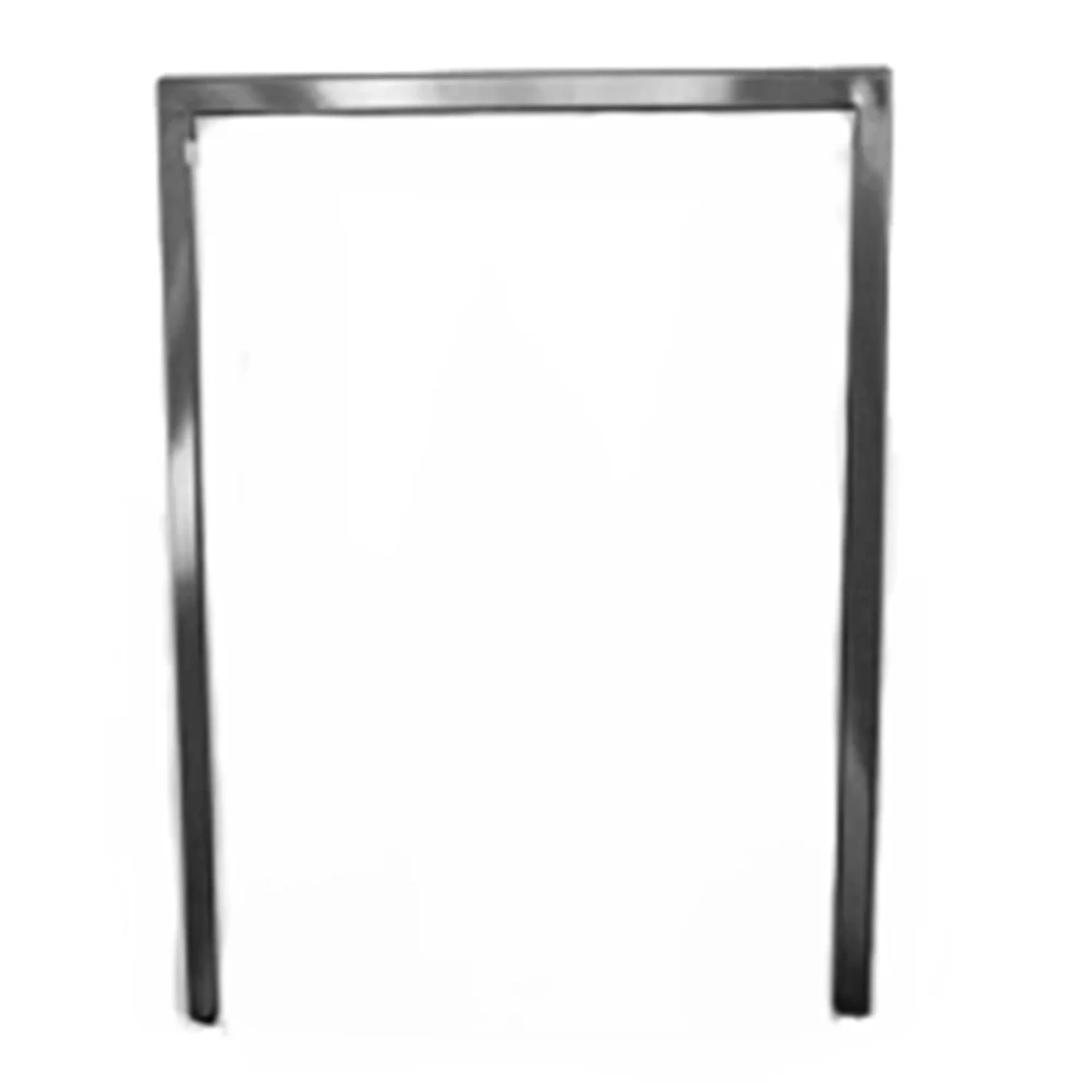Stainless steel refrigerator trim kit frame, rectangular edging with side legs