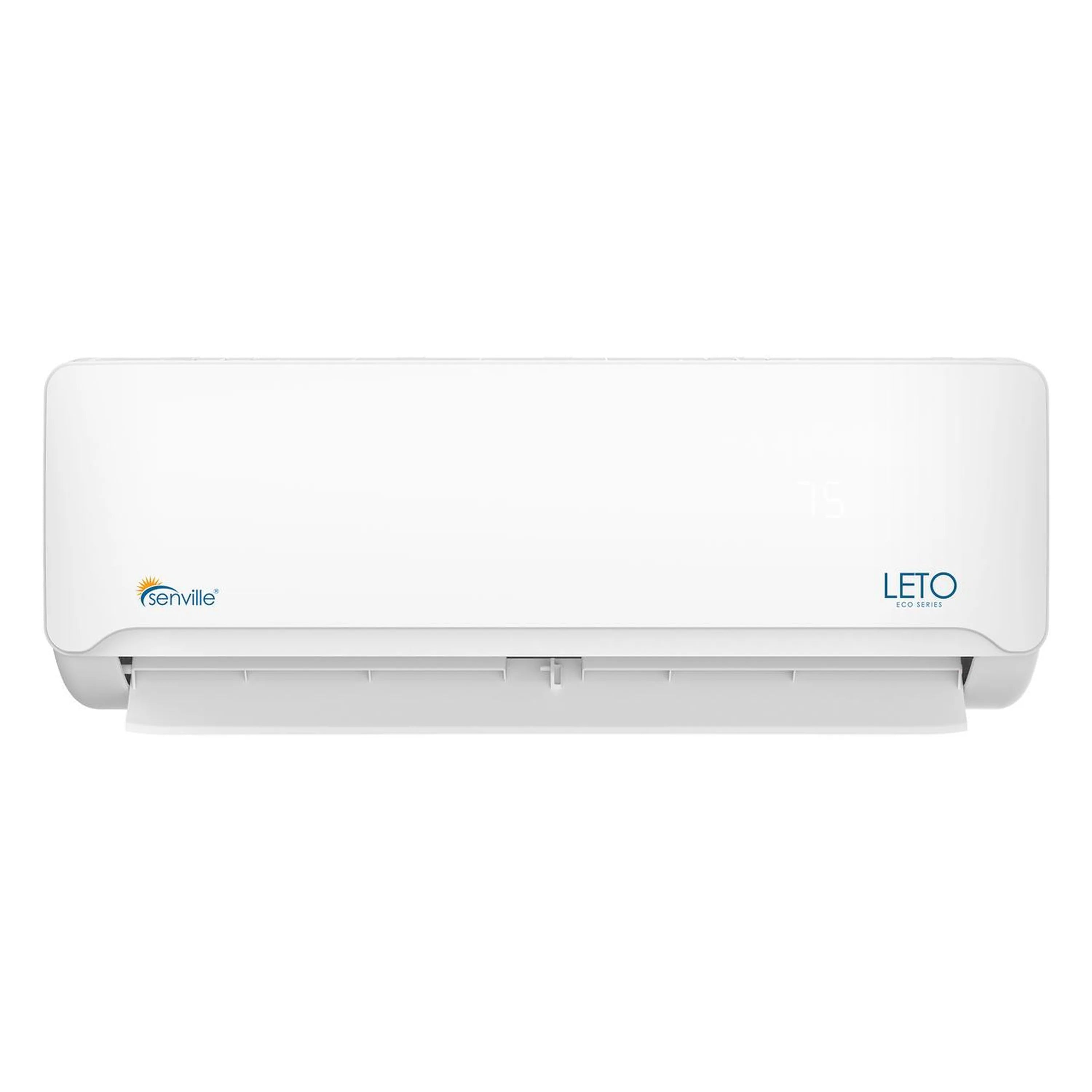 White wall-mounted mini split air conditioner unit, front view