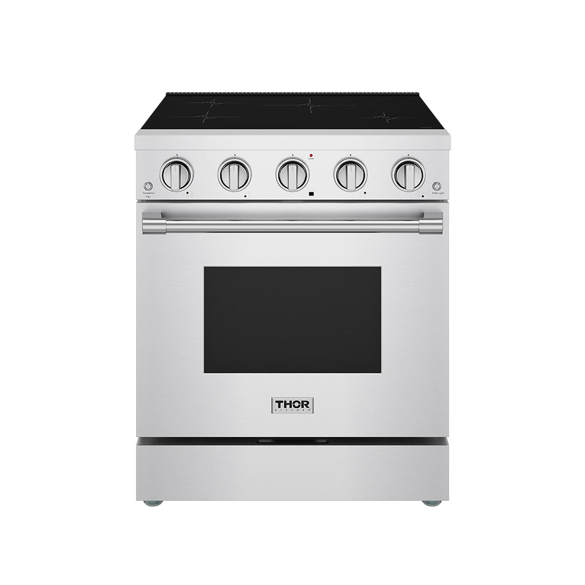 30-inch stainless steel induction range front view