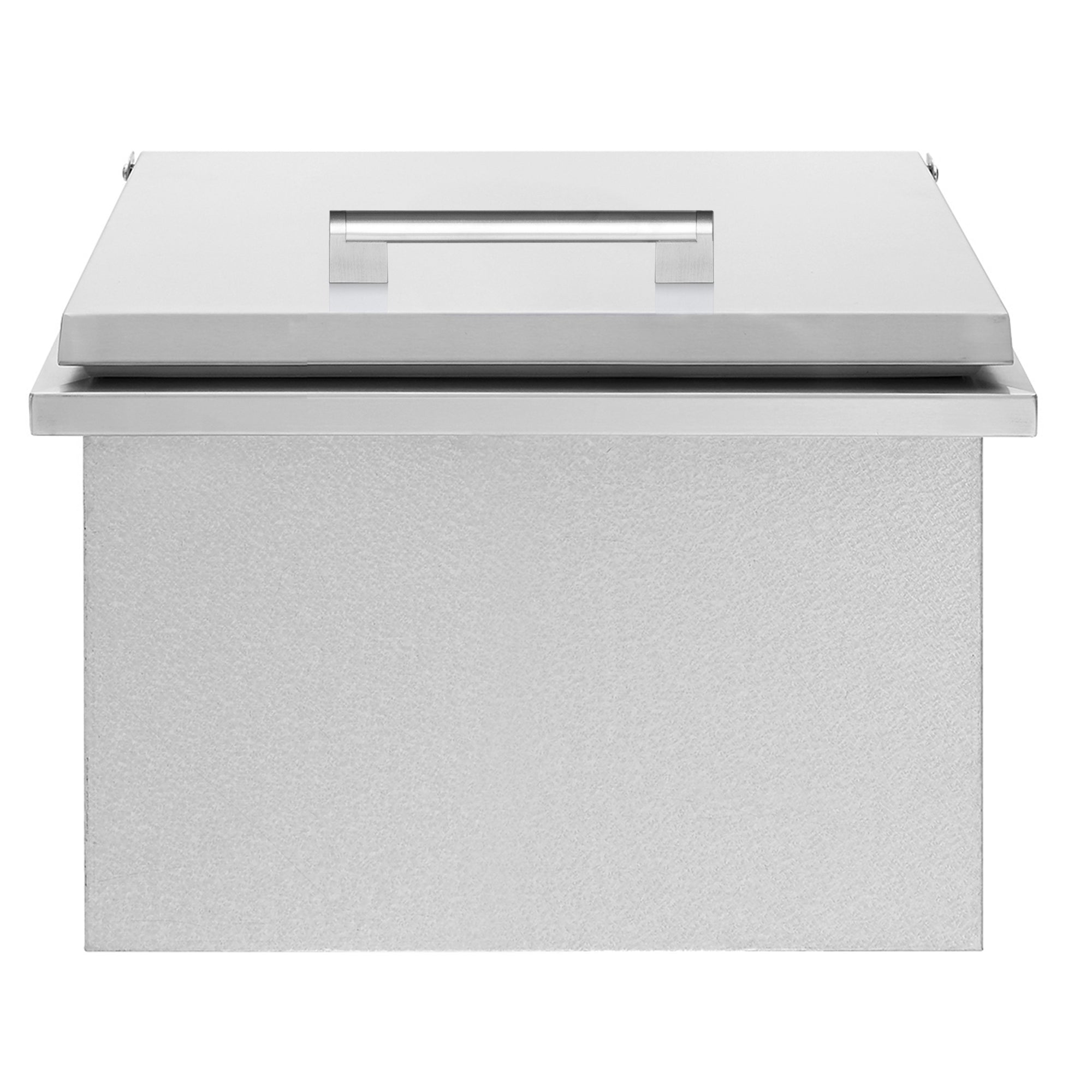 17-inch drop-in cooler, brushed stainless finish with front access lid