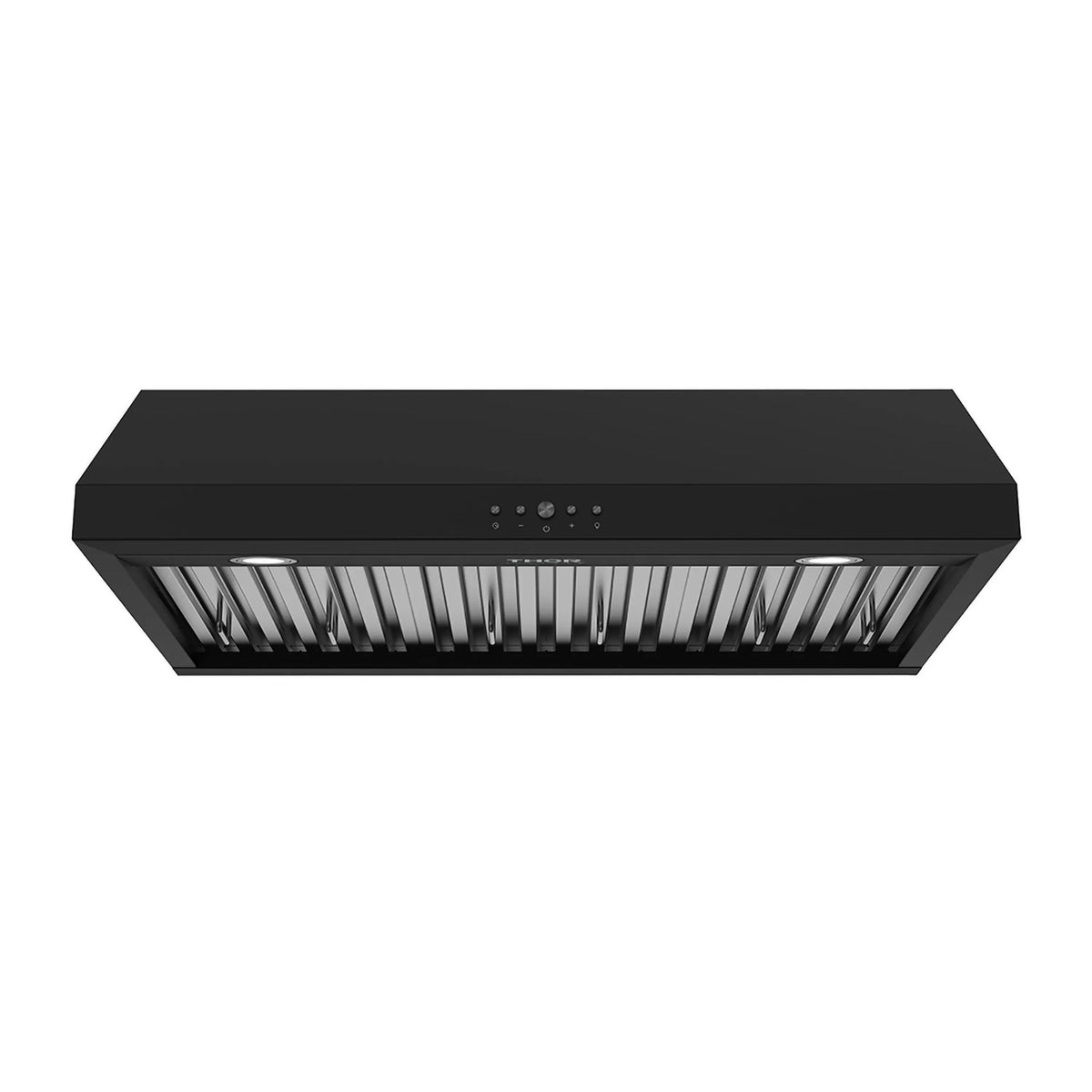 Thor Kitchen 36-Inch Convertible Under Cabinet Hood, 480 CFM and Baffle Filters in Black (TUH3648B)