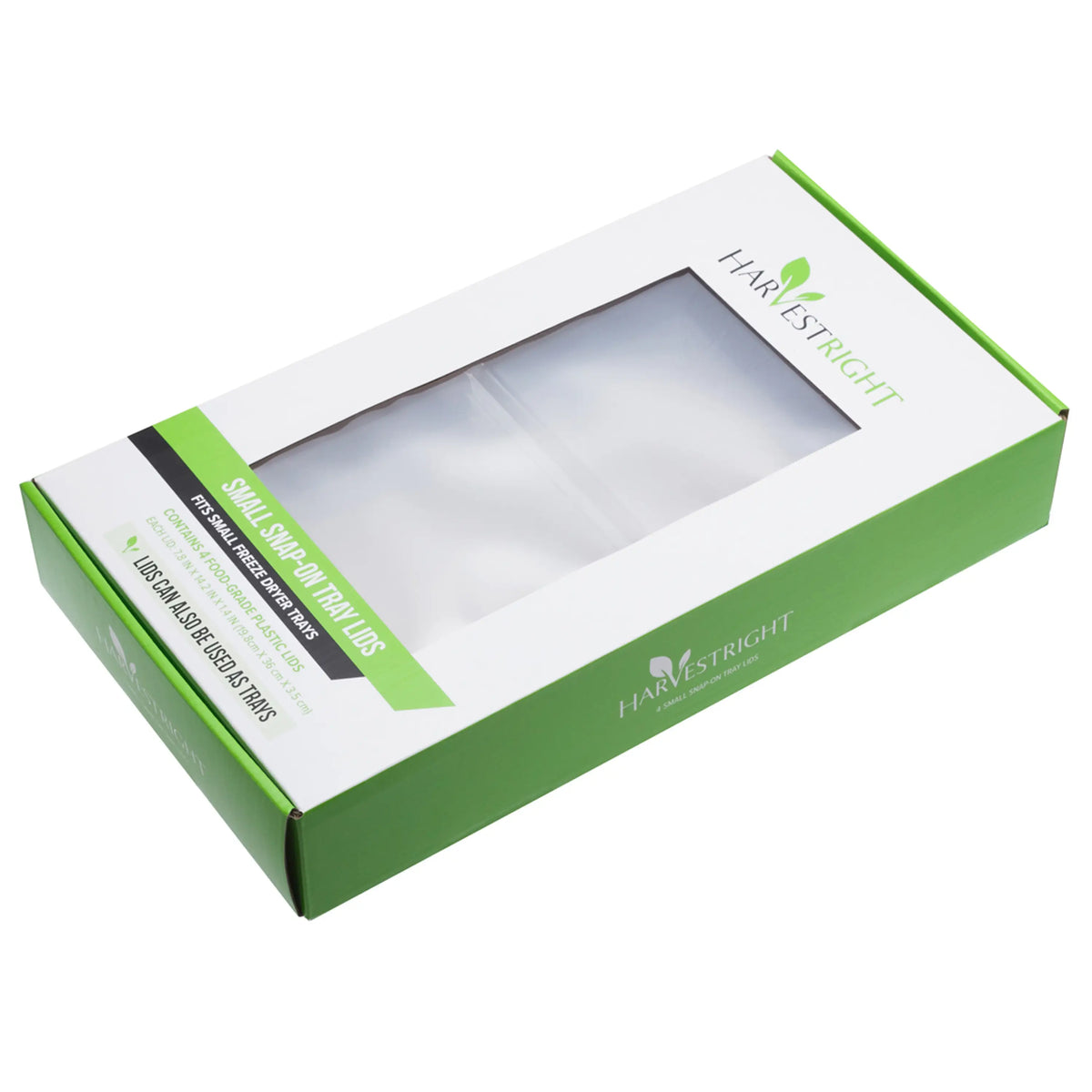 Harvest Right tray lid set of 4 in green box with window and lid details