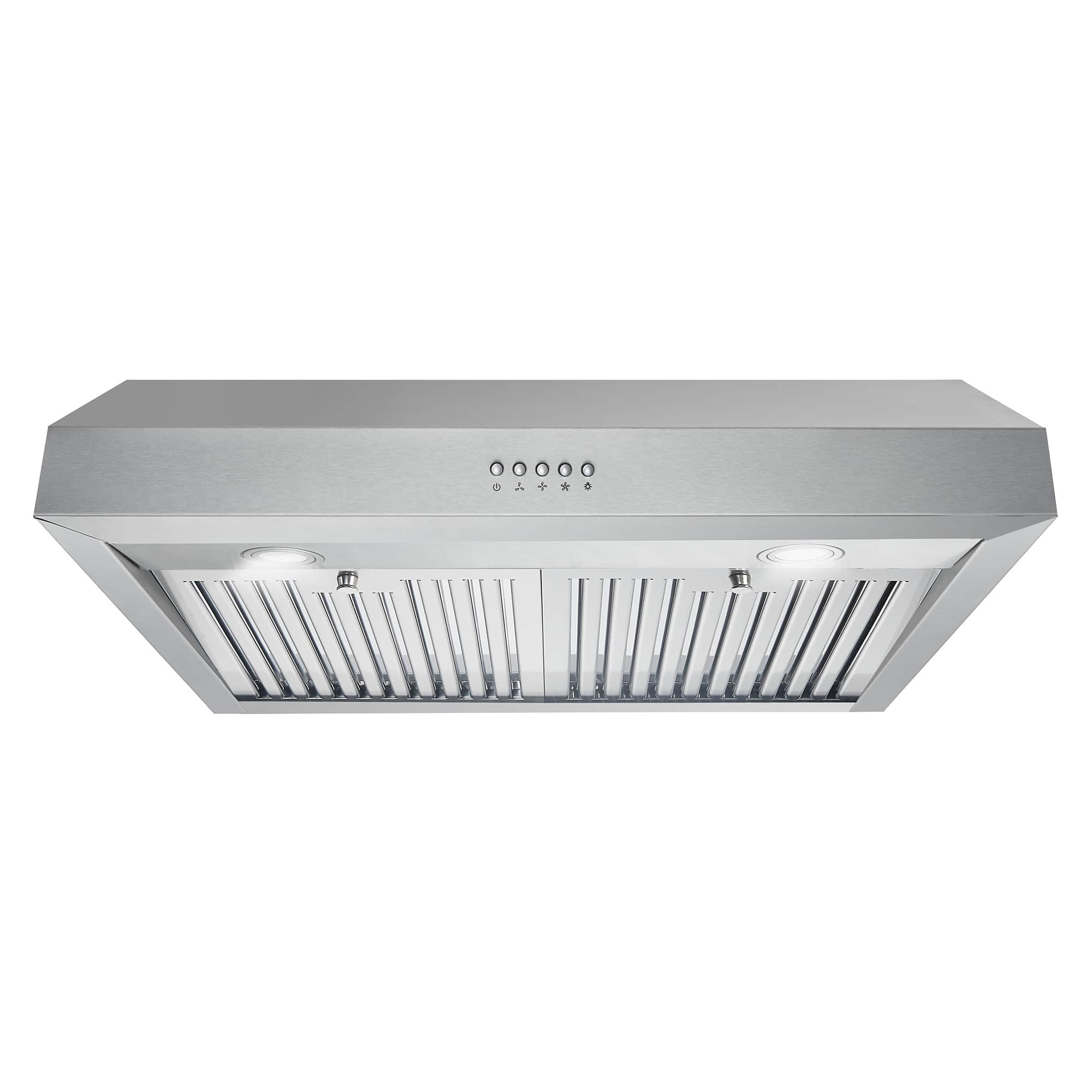 Cosmo 30 380 CFM Ductless Island Range Hood Kitchen Hood in Stainless Steel