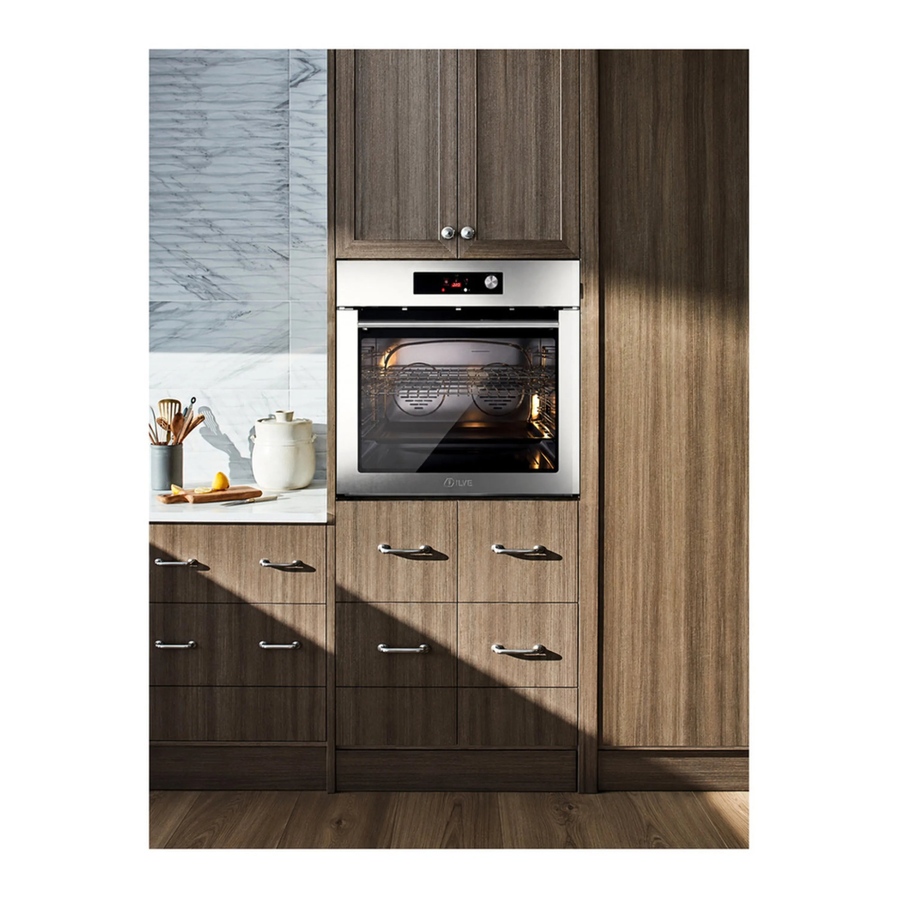 ILVE Professional Plus II 30-Inch Pyrolytic Single Wall Oven with 4.4 Cu. Ft. Capacity in Stainless Steel (UOV30STPYSS)
