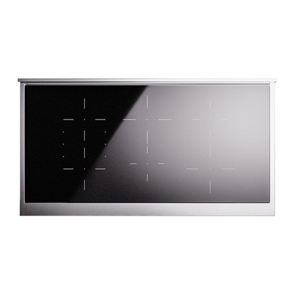 ILVE Nostalgie II 48-Inch Freestanding Electric Induction Range in Mediterranean Mint with Chrome Trim (UPI486NMPMMC)