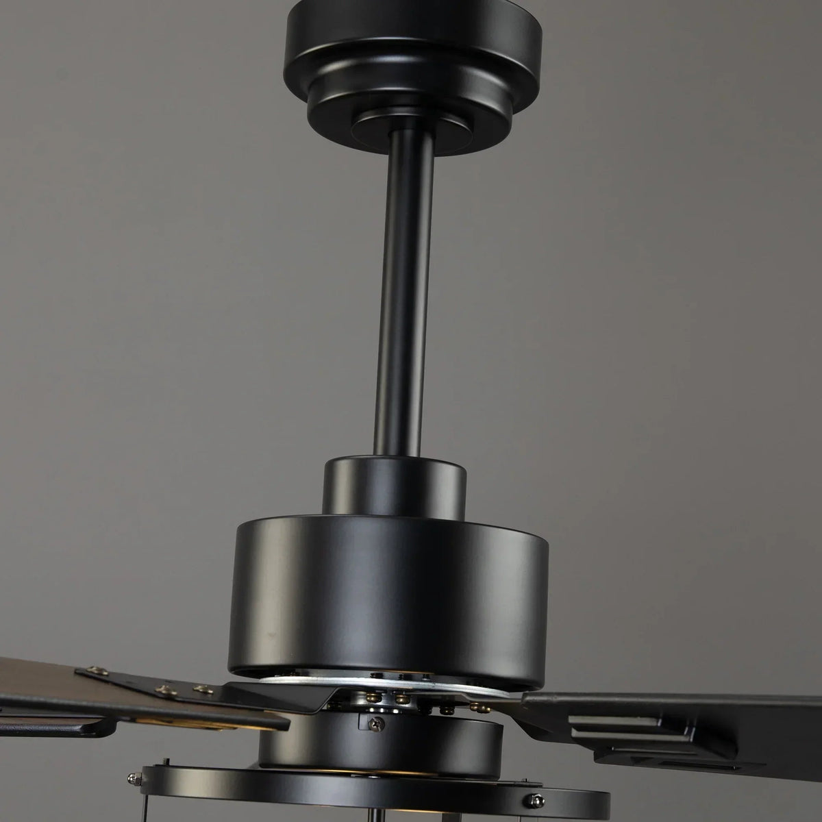 Parrot Uncle Vaczon 52-Inch DC Motor Industrial Downrod Ceiling Fan with Light and Remote Control
